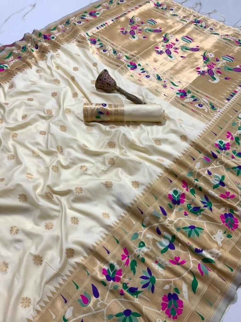 PURE SOFT KANCHIVRAM PETHANI MINAKARI BORDER SILK SAREE AT WHOLESALE PRICE
