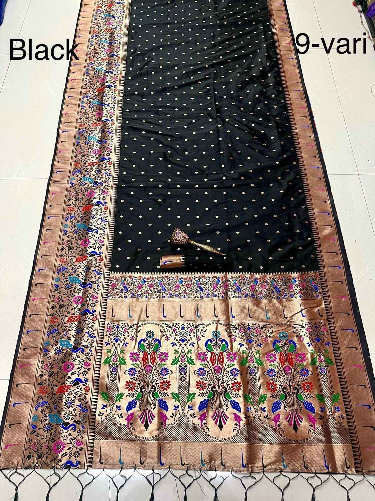 PURE SOFT KANCHIVRAM PETHANI SILK 9 YARD SAREE AT WHOLESALE PRICE