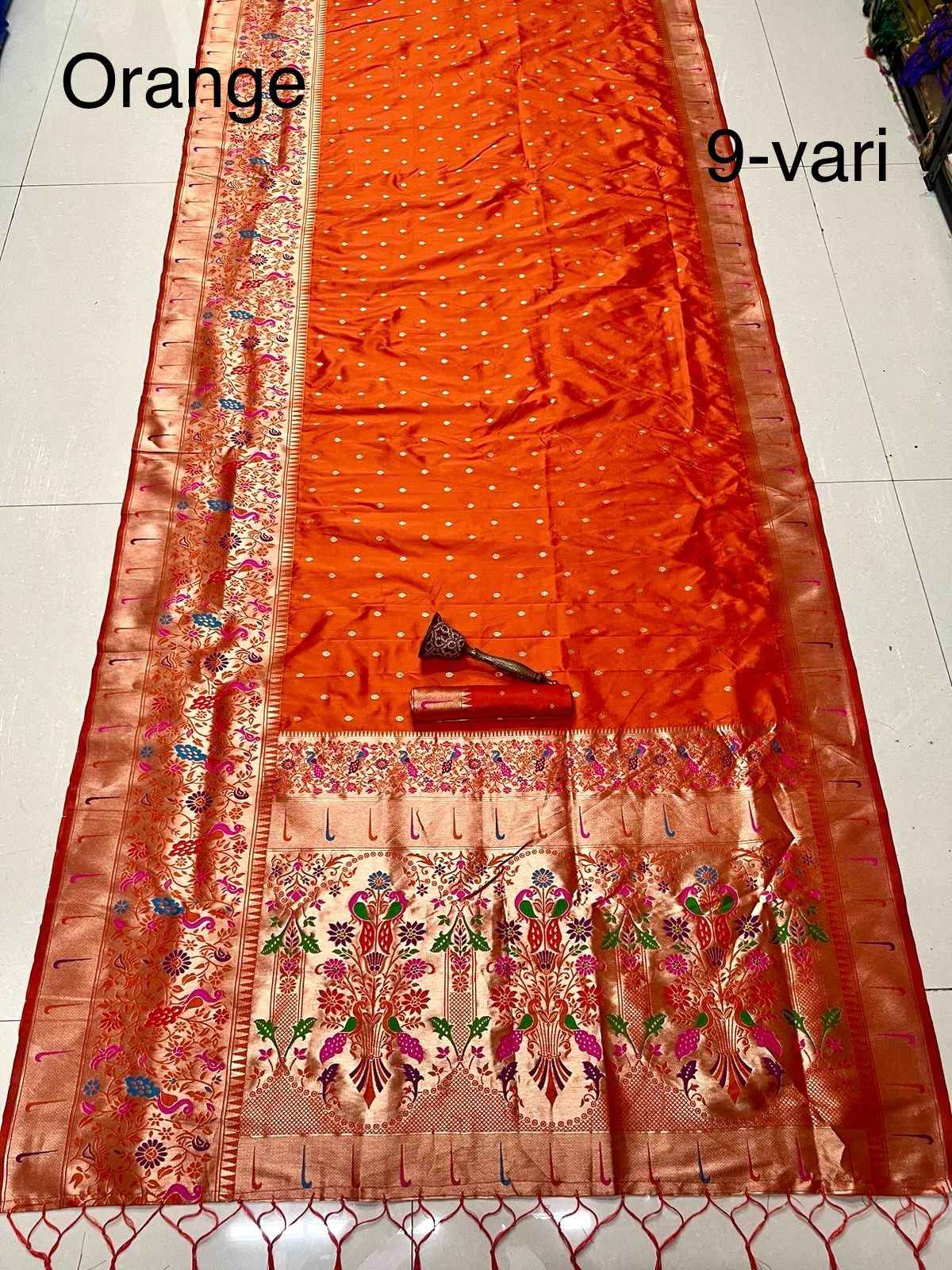 PURE SOFT KANCHIVRAM PETHANI SILK 9 YARD SAREE AT WHOLESALE PRICE