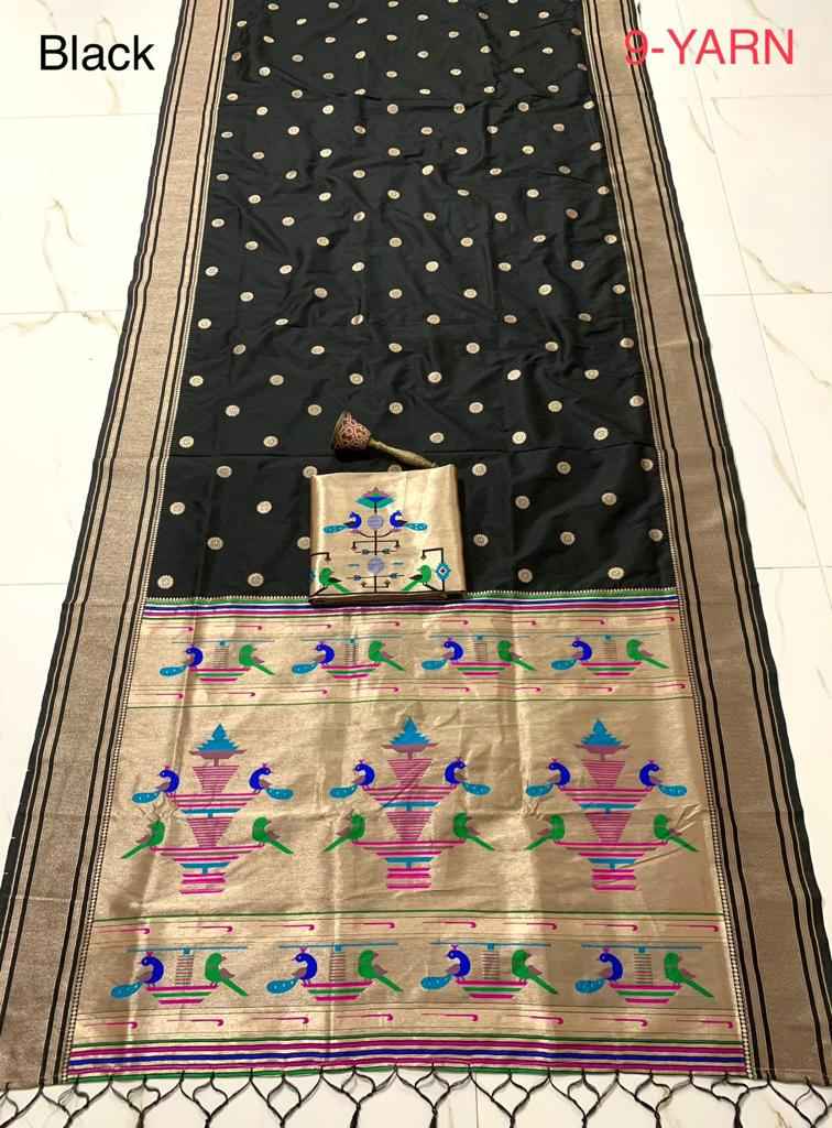 PURE SOFT KANCHIVRAM PETHANI SILK PURE ZARI 9 YARD SAREE AT WHOLESALE PRICE