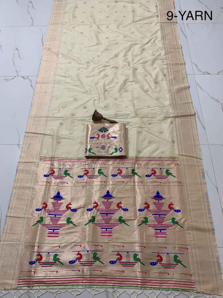 PURE SOFT KANCHIVRAM PETHANI SILK PURE ZARI 9 YARD SAREE AT WHOLESALE PRICE