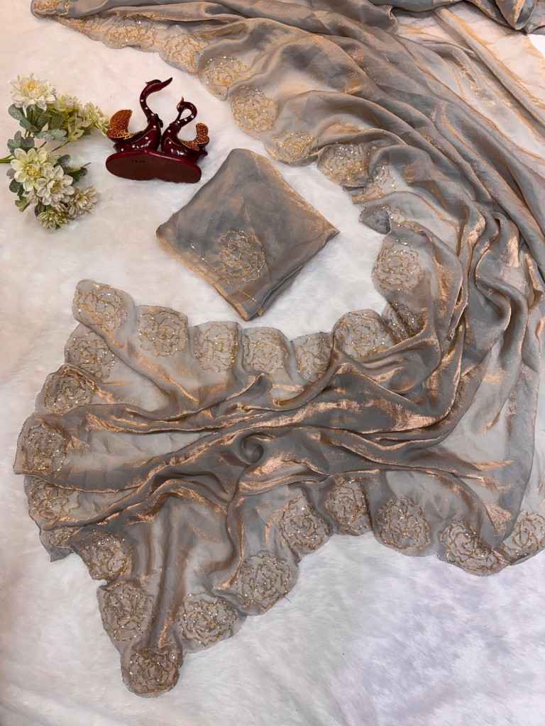 PURE SPACE SILK BEAUTIFUL KATDANA HANDWORK SAREE AT WHOLESALE PRICE