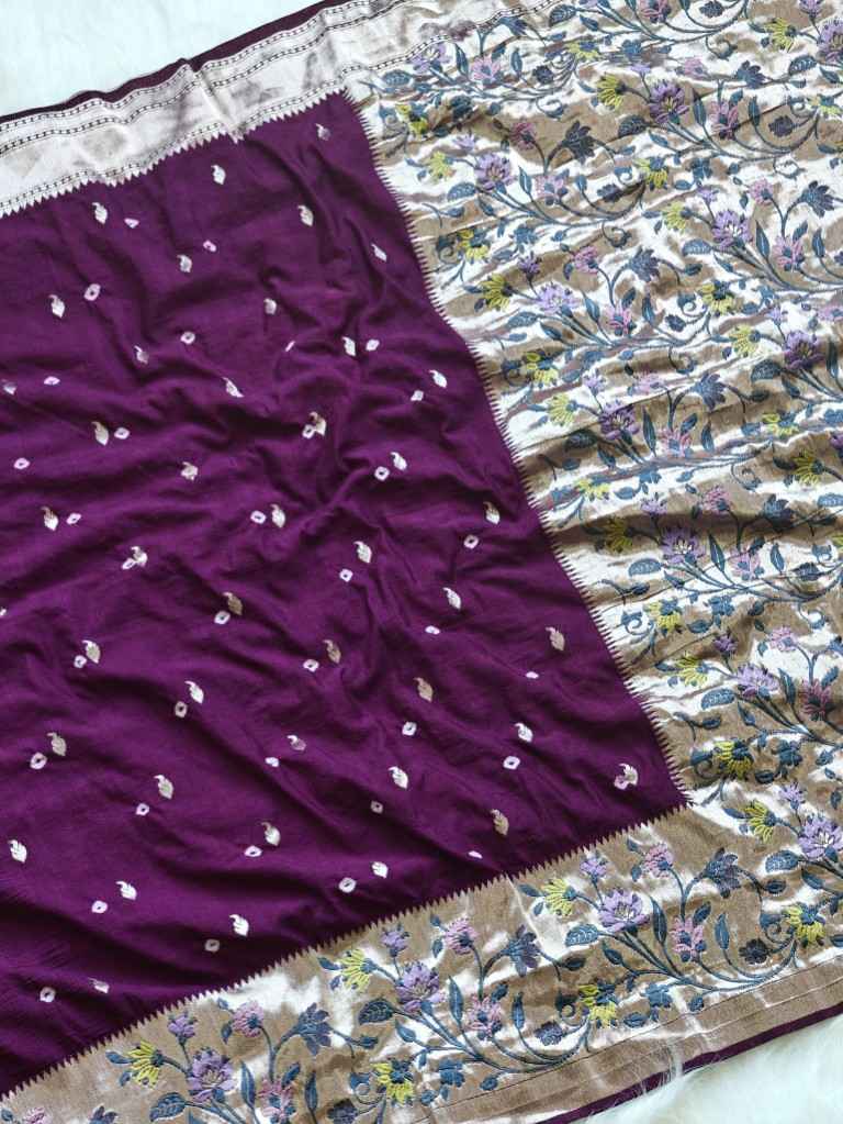 PURE VISCOSE RAW SILK WITH BANDHEJ PRINTED SAREE AT WHOLESALE PRICE