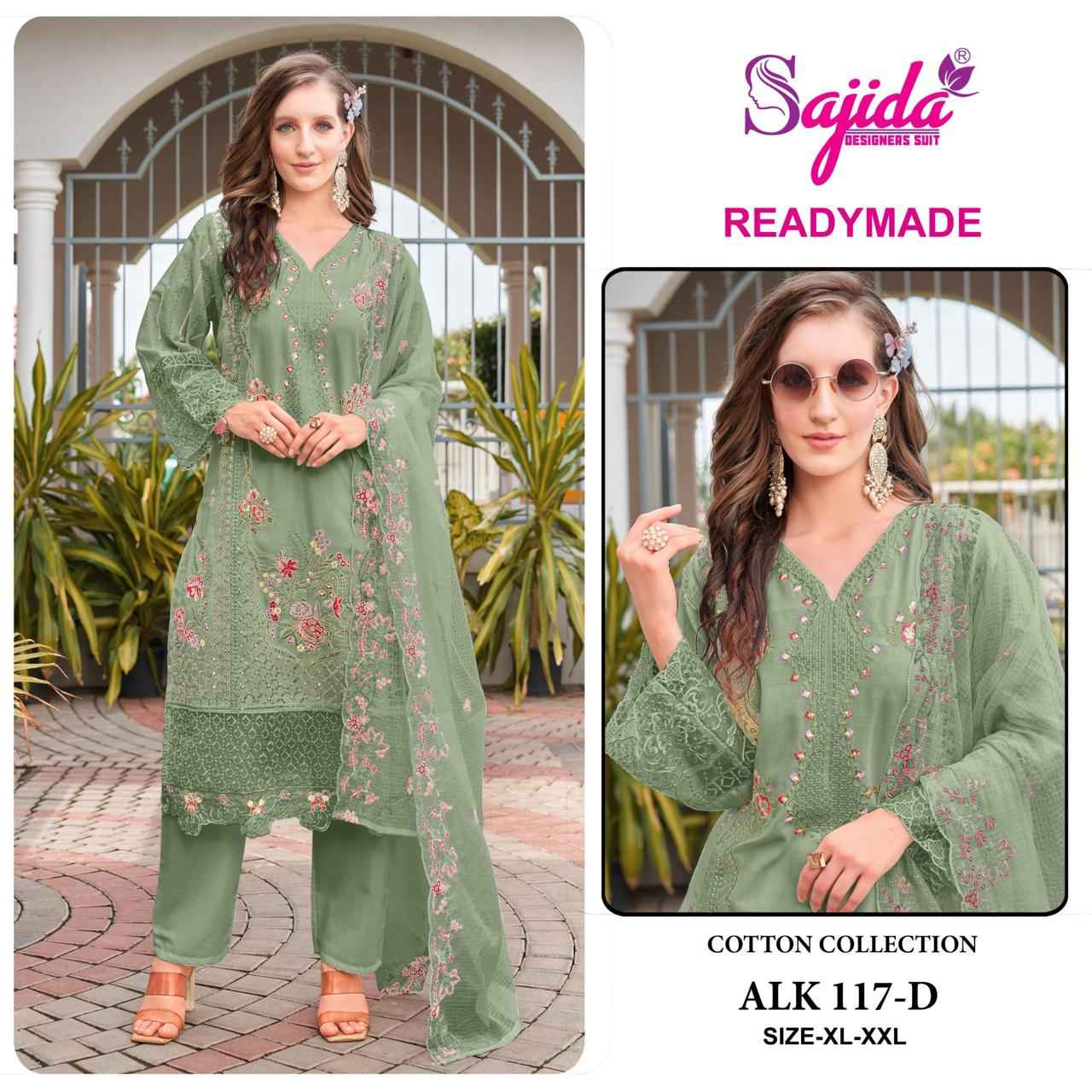 SAJIDA DESIGNER SUIT PURE CAMRIC COTTON KURTI PLAZA WITH DUPATTA  AT WHOLESALE PRICE
