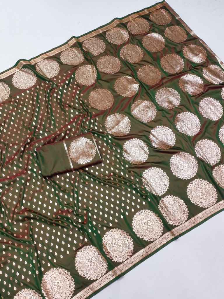 SOFT AND PURE BANARASI SILK SELF ZARI WEAVING DESIGN SAREE AT WHOLESALE PRICE