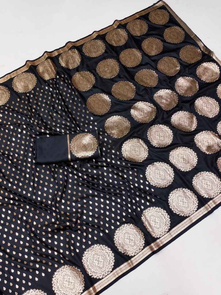 SOFT AND PURE BANARASI SILK SELF ZARI WEAVING DESIGN SAREE AT WHOLESALE PRICE