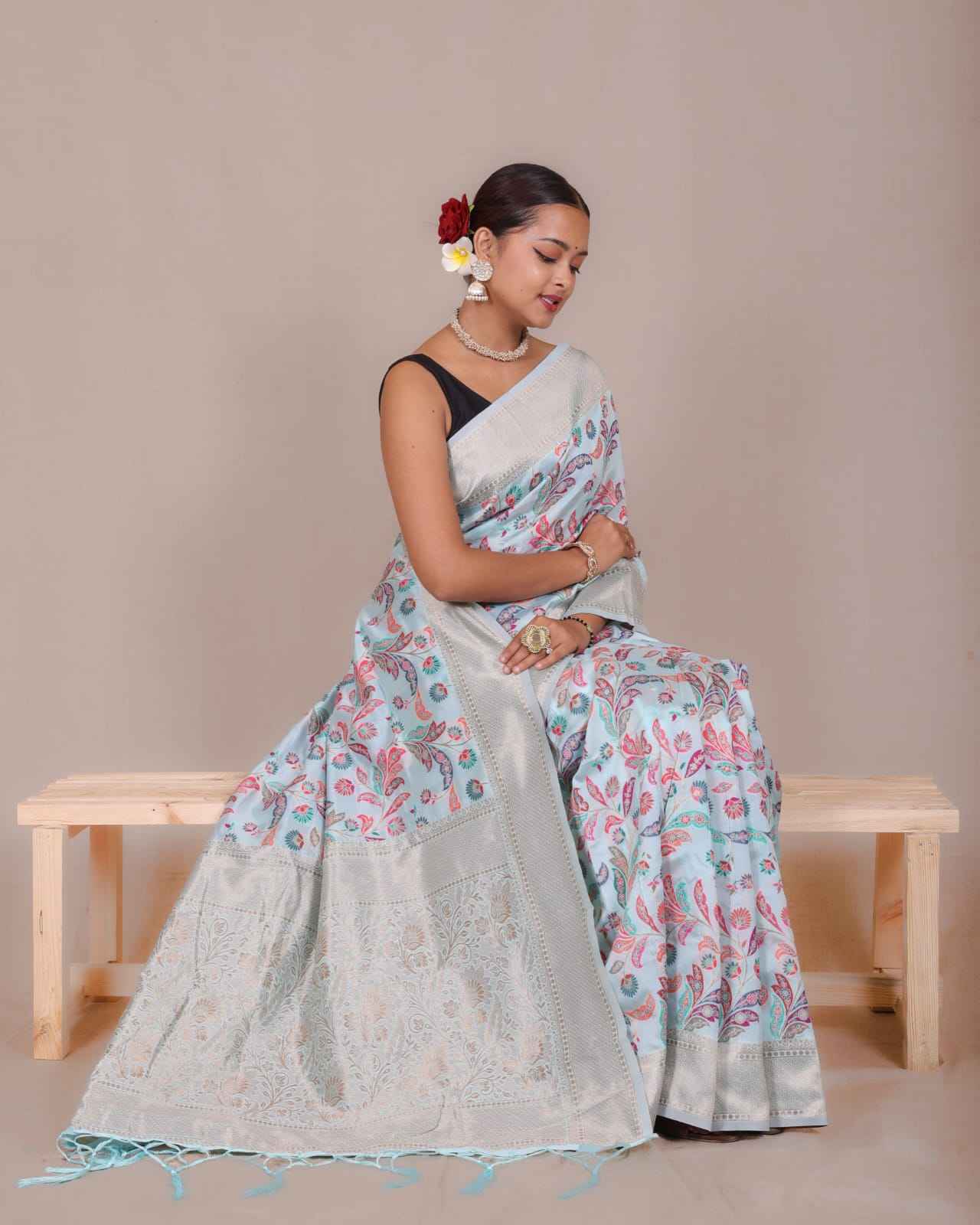 SOFT BANARASI SILK HEAVY PATOLA DESIGN SAREE AT WHOLESALE PRICE