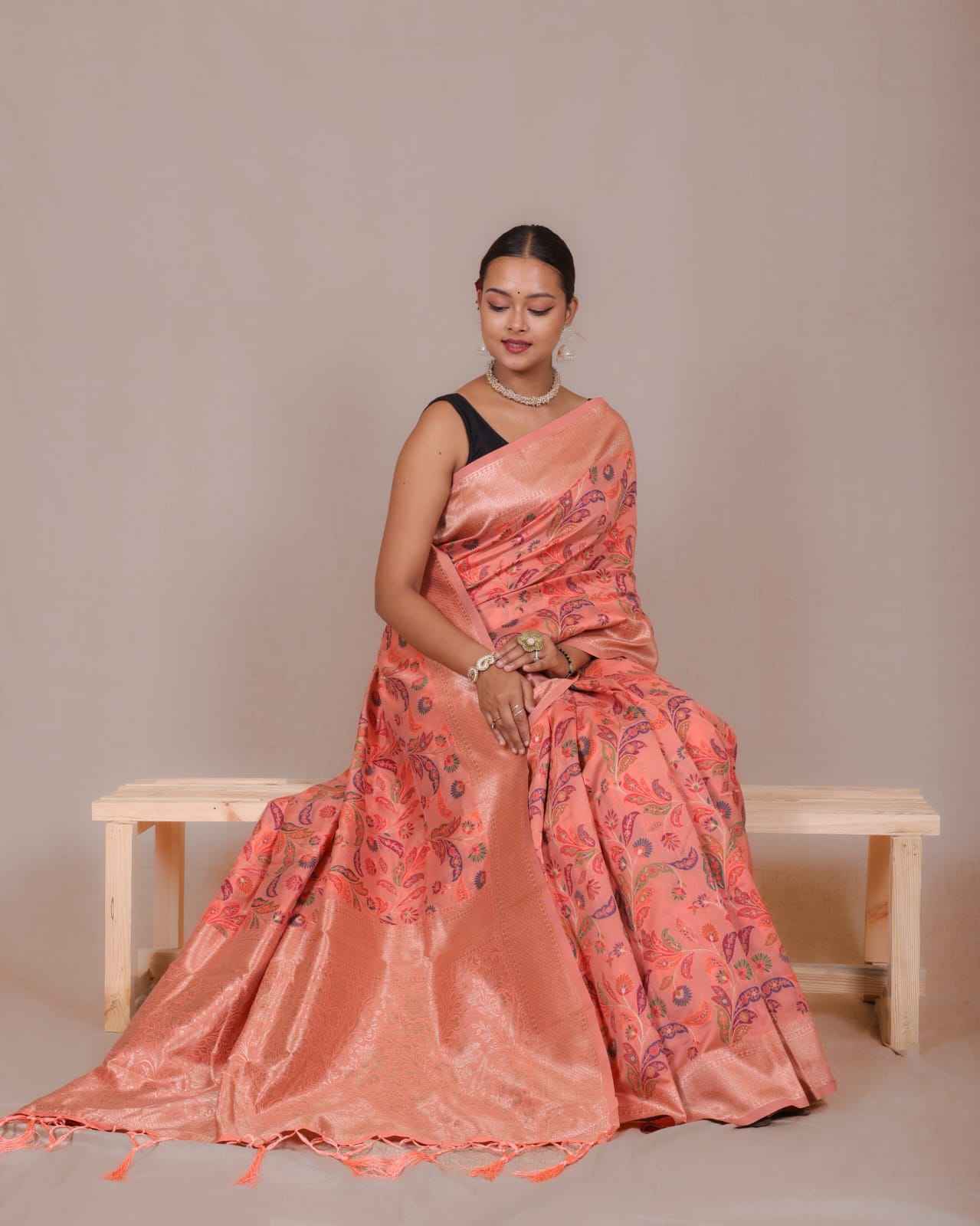 SOFT BANARASI SILK HEAVY PATOLA DESIGN SAREE AT WHOLESALE PRICE
