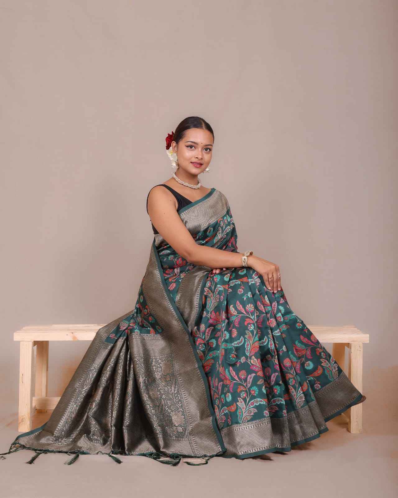 SOFT BANARASI SILK HEAVY PATOLA DESIGN SAREE AT WHOLESALE PRICE