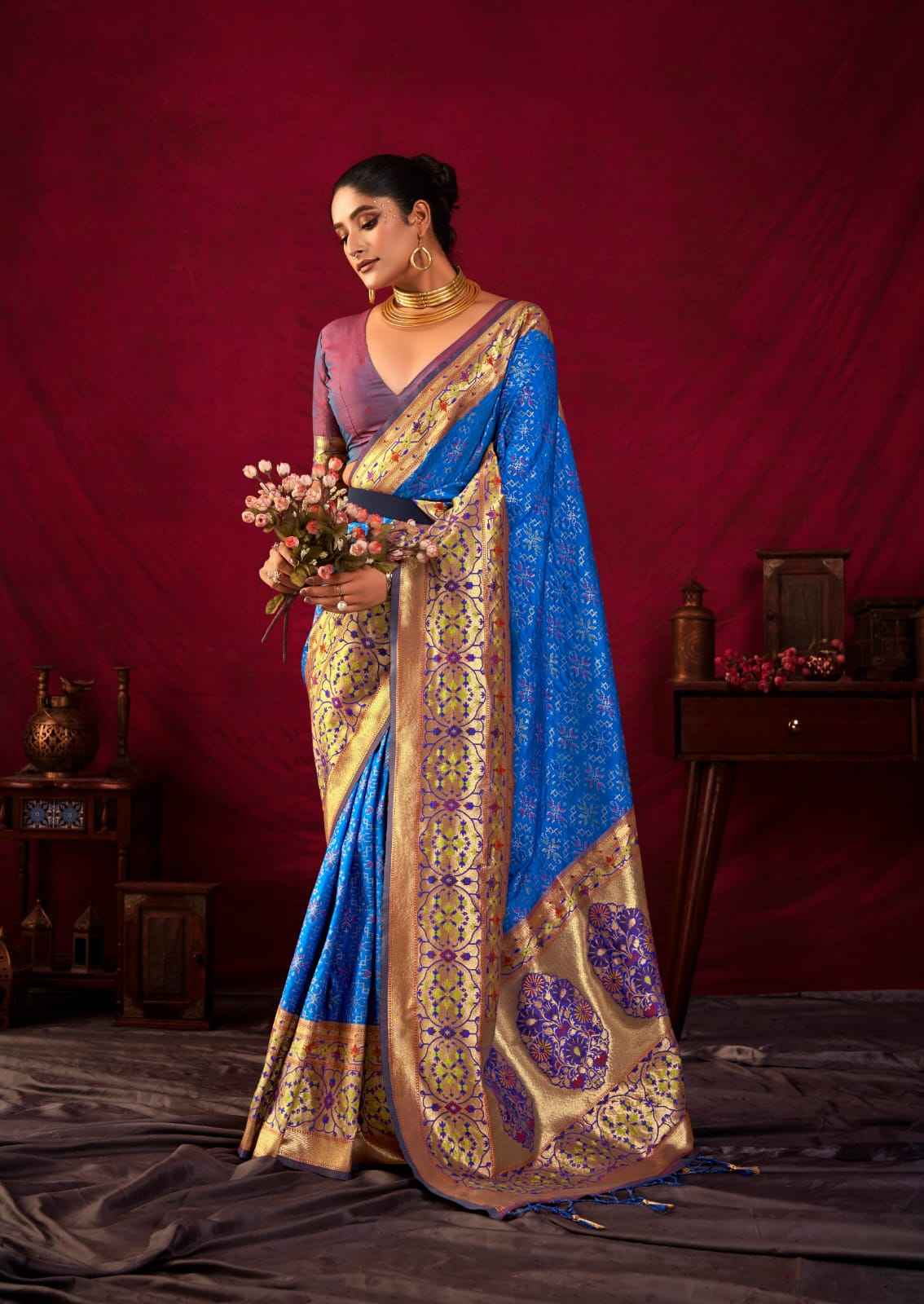 SOFT BANARASI SILK PAITHANI RICH ZARI WOVEN SAREE AT WHOLESALE PRICE