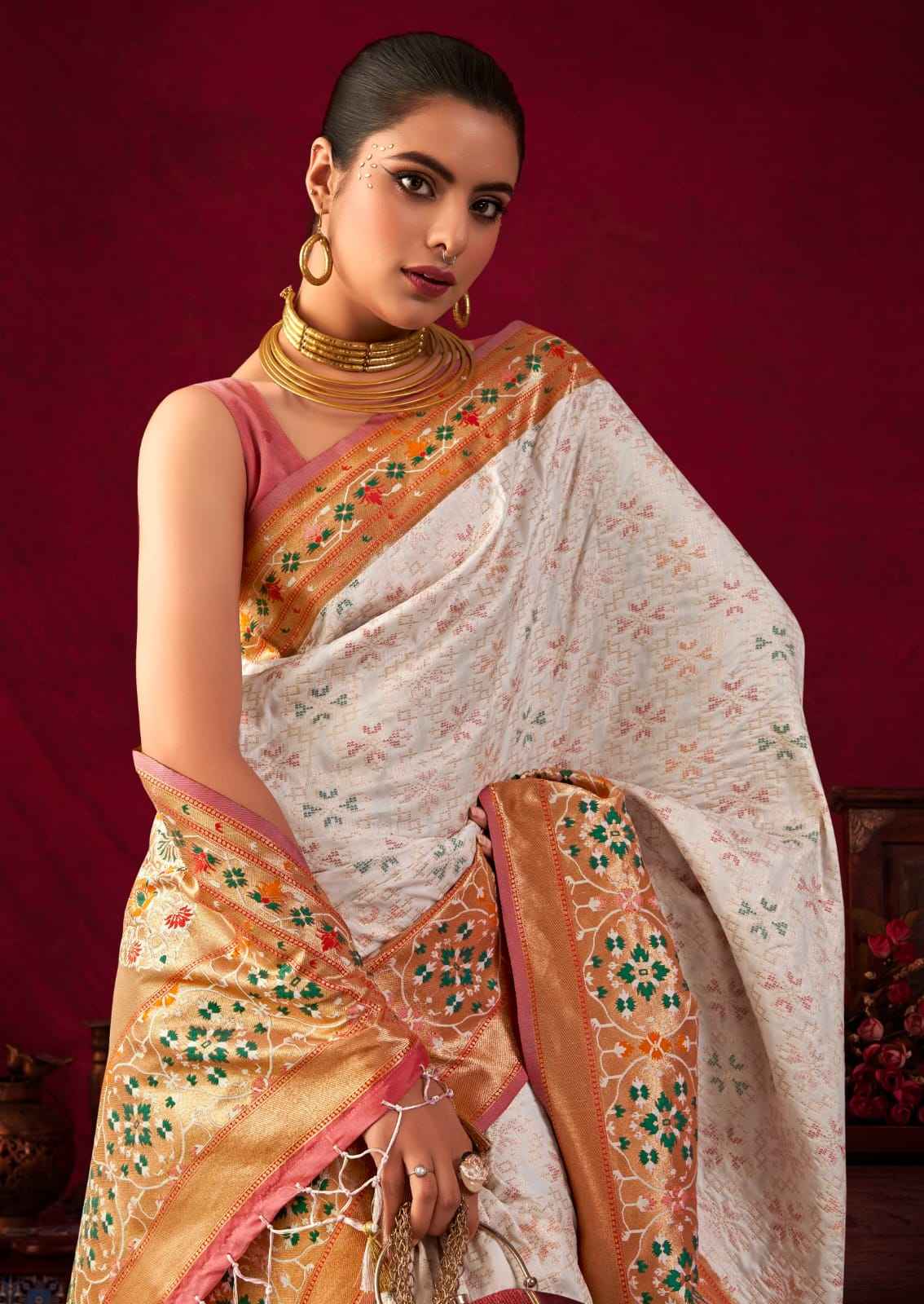 SOFT BANARASI SILK PAITHANI RICH ZARI WOVEN SAREE AT WHOLESALE PRICE