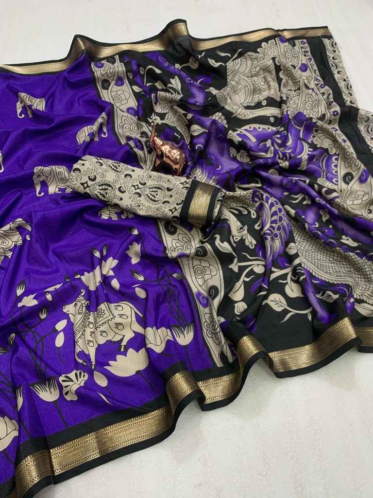 SOFT CRAPE SILK WITH CLASSY PICHWAI SAREE AT WHOLESALE PRICE