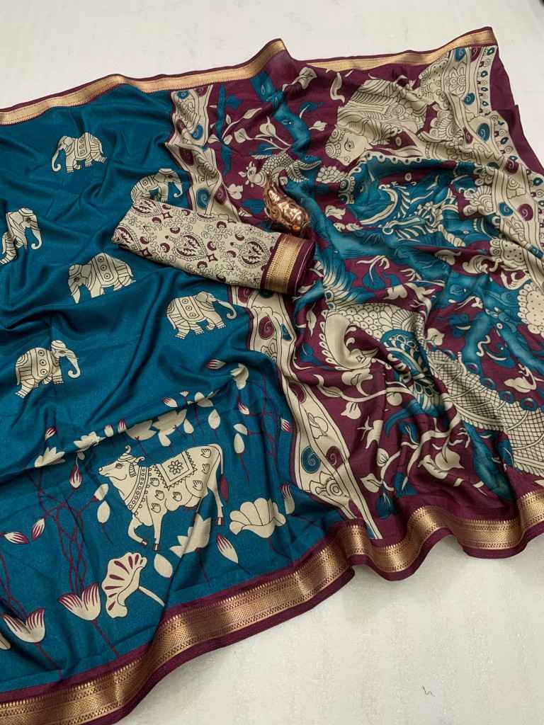 SOFT CRAPE SILK WITH CLASSY PICHWAI SAREE AT WHOLESALE PRICE
