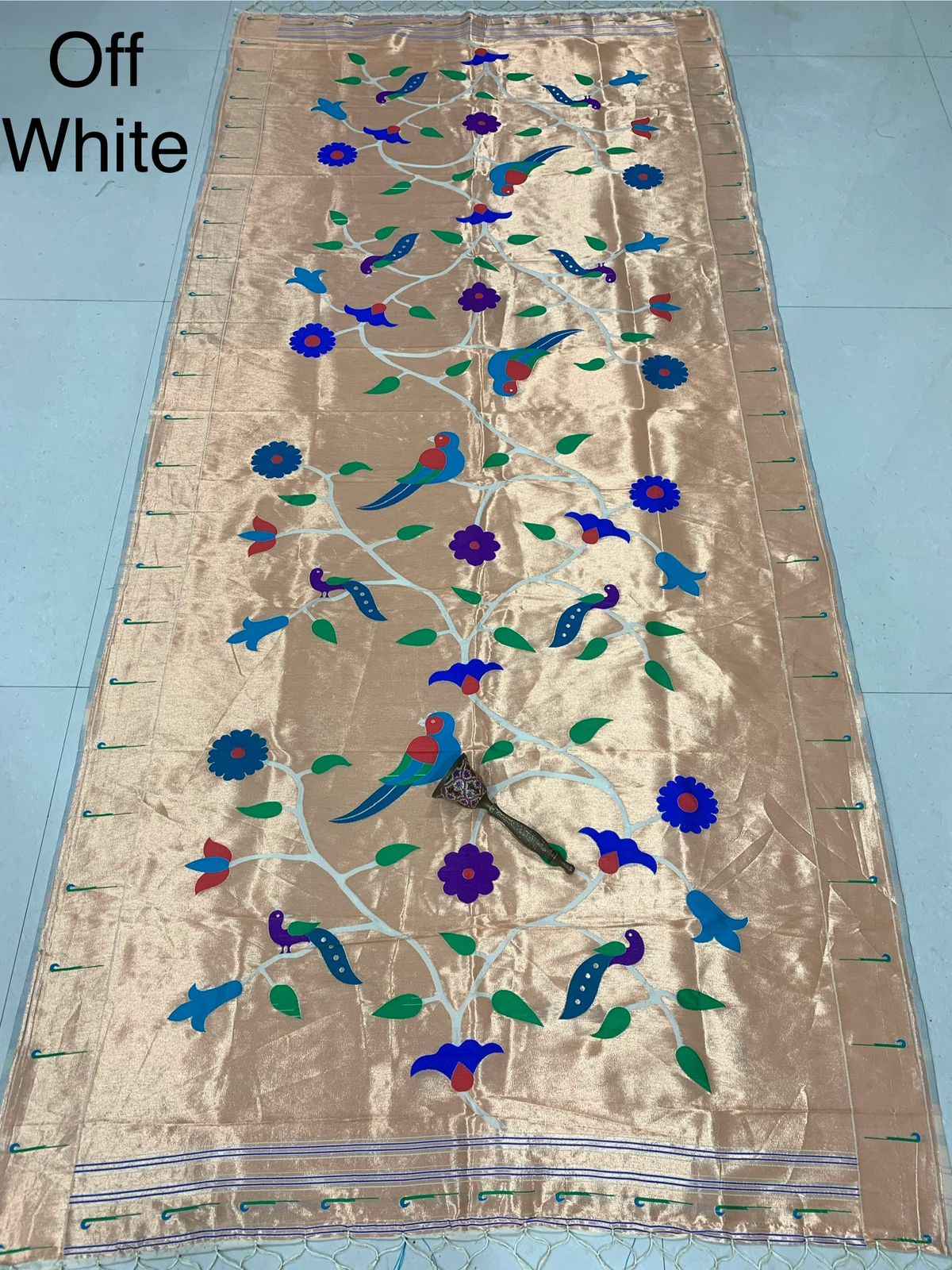 SOFT JARI AND SILK LOTUS DESIGN DUPATTA AT WHOLESALE PRICE