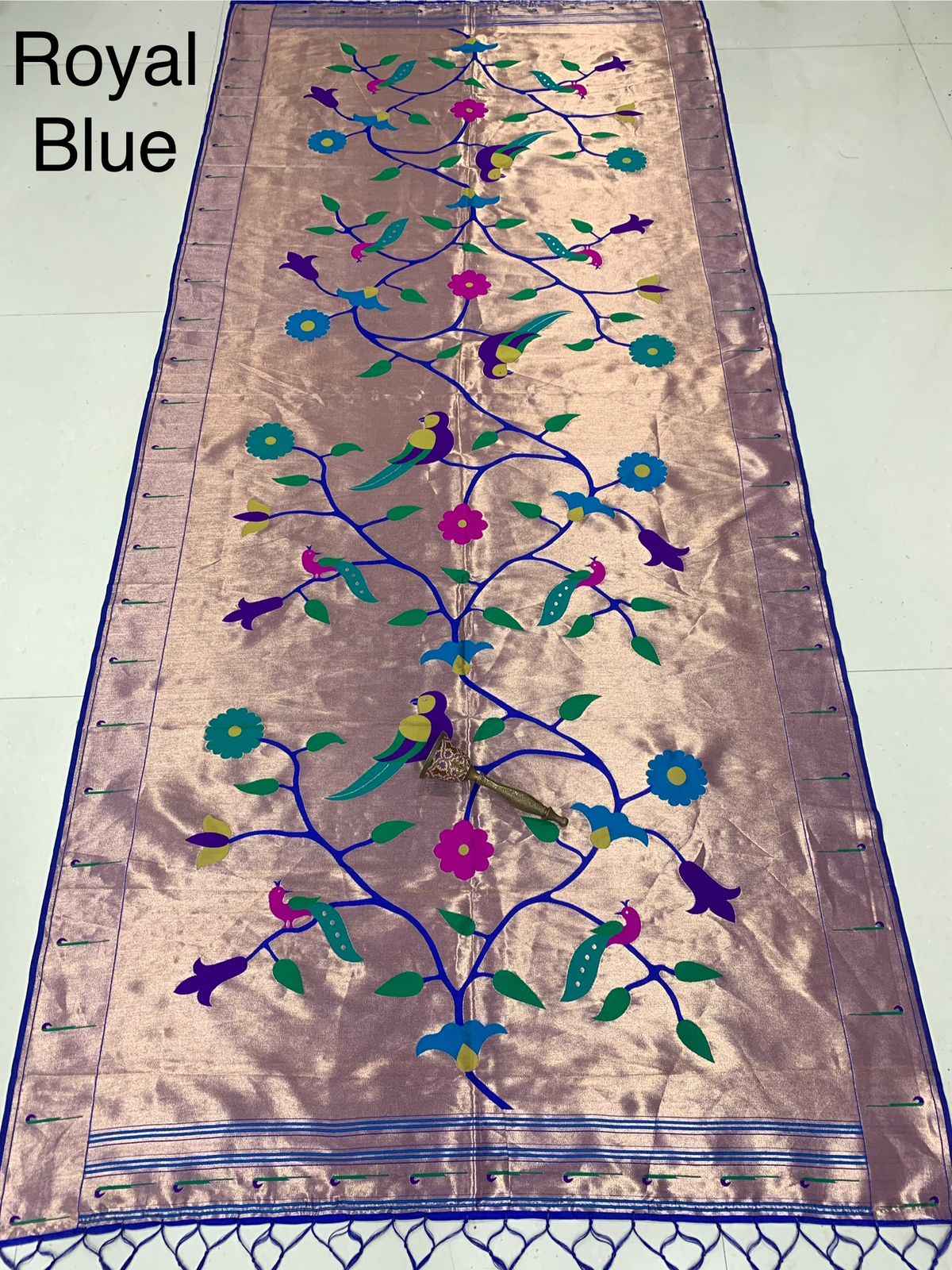 SOFT JARI AND SILK LOTUS DESIGN DUPATTA AT WHOLESALE PRICE