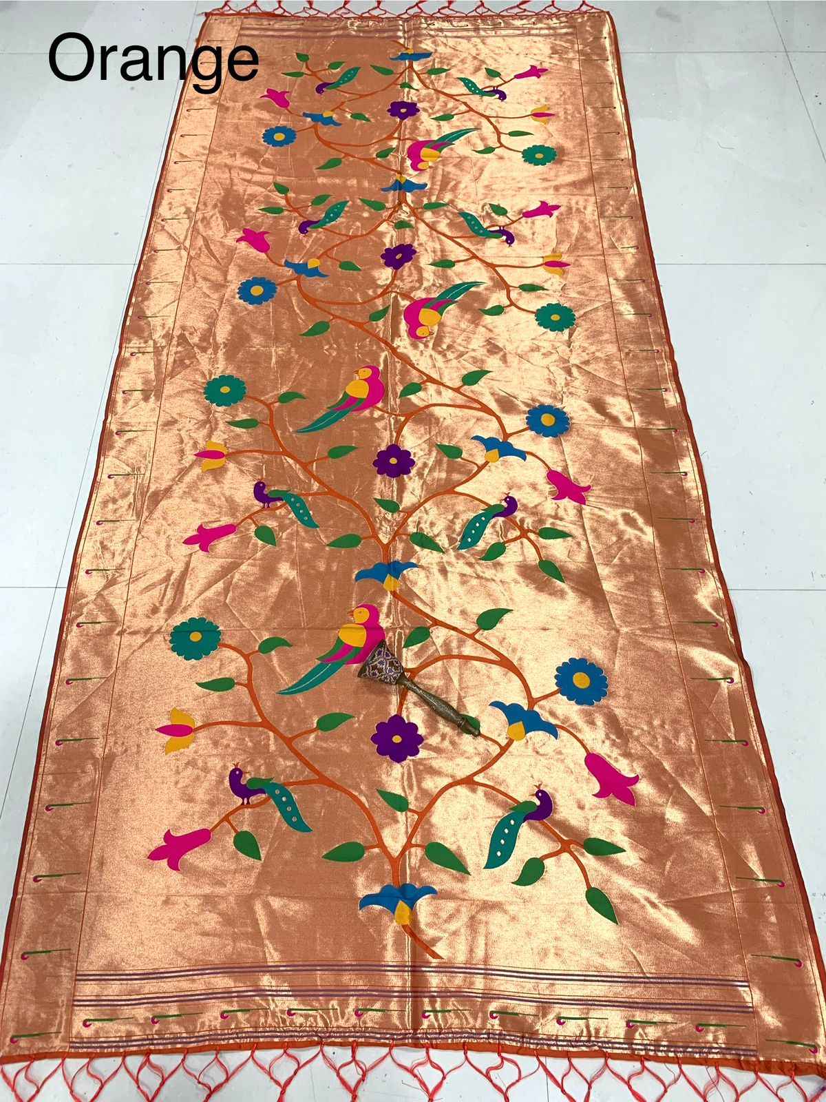 SOFT JARI AND SILK LOTUS DESIGN DUPATTA AT WHOLESALE PRICE