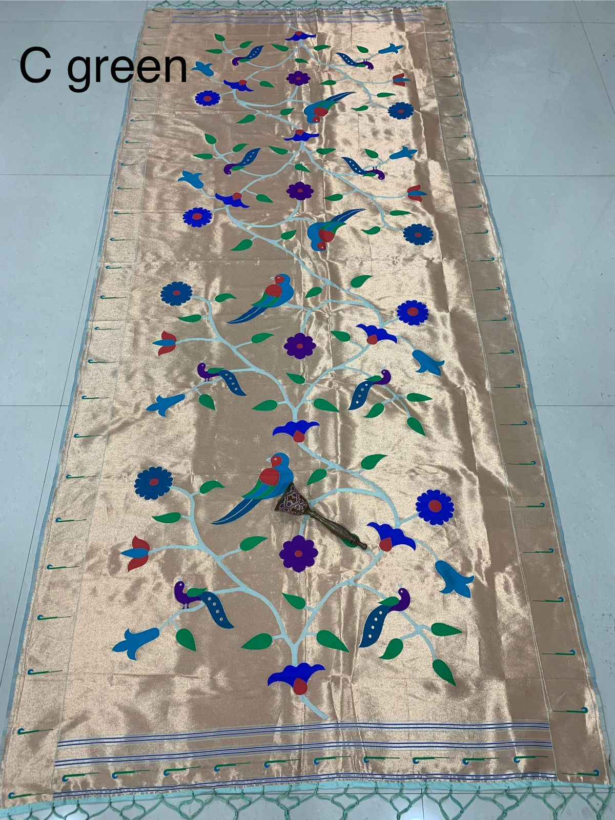 SOFT JARI AND SILK LOTUS DESIGN DUPATTA AT WHOLESALE PRICE