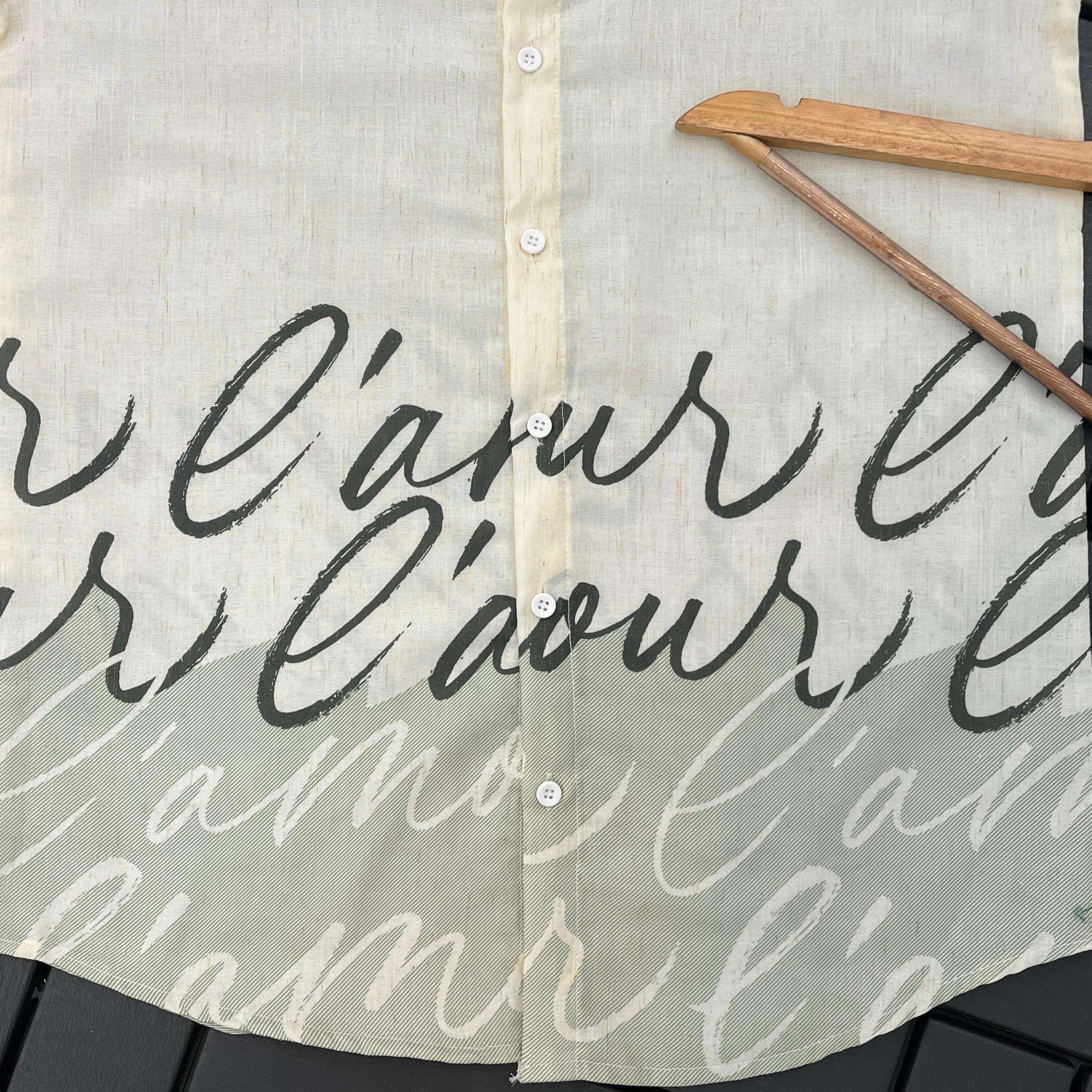 SOFT LINEN HALF SLEEVE OMNRE PRINT KOREAN SHIRT AT WHOLESALE PRICE