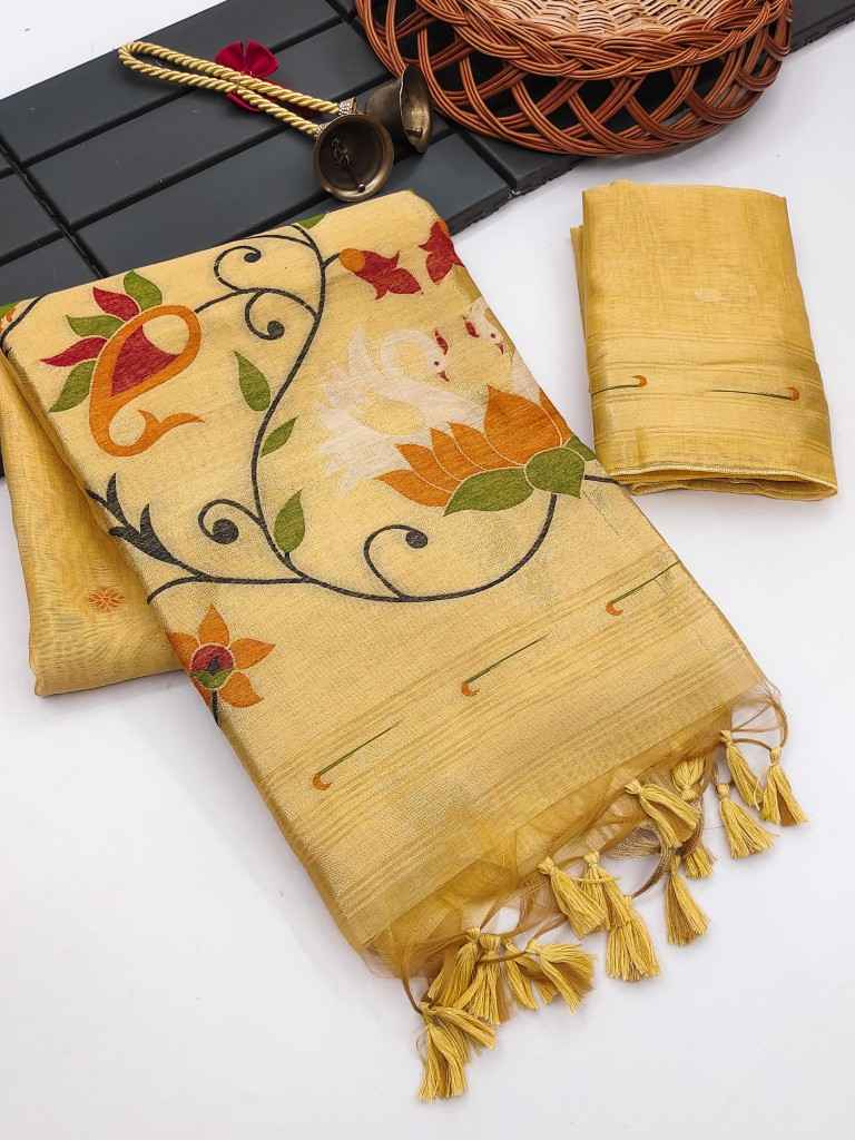 SOFT MOGA COTTON RESHAM WEAVING PAITHANI SAREE AT WHOLESALE PRICE