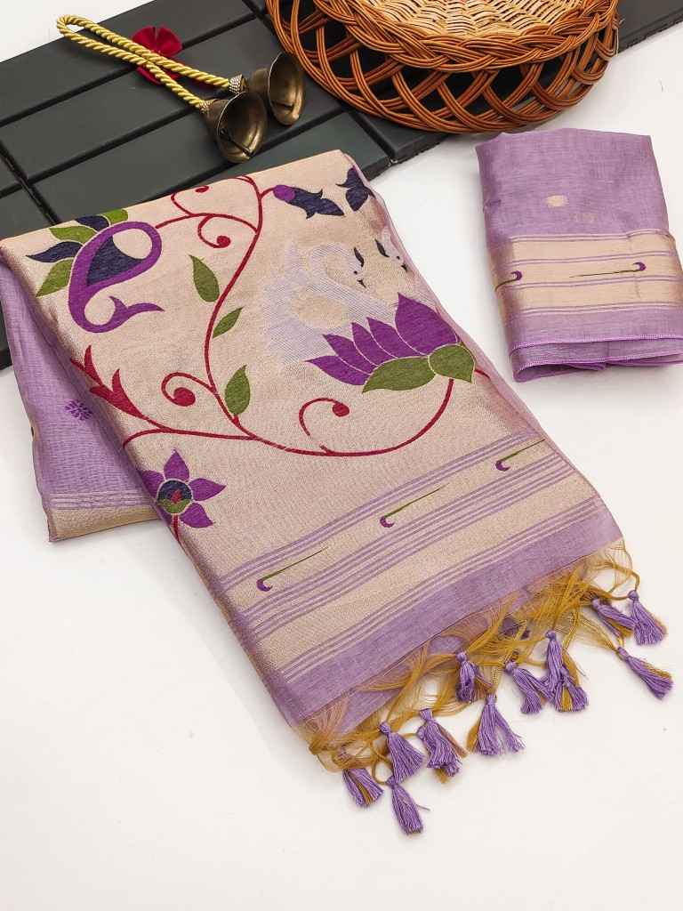 SOFT MOGA COTTON RESHAM WEAVING PAITHANI SAREE AT WHOLESALE PRICE