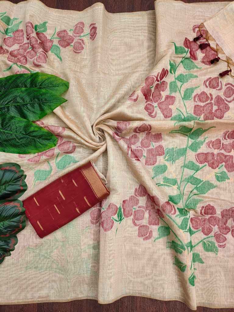 SOFT MUGA COTTON JAMDANI CONCEPT WEAVING SAREE AT WHOLESALE PRICE