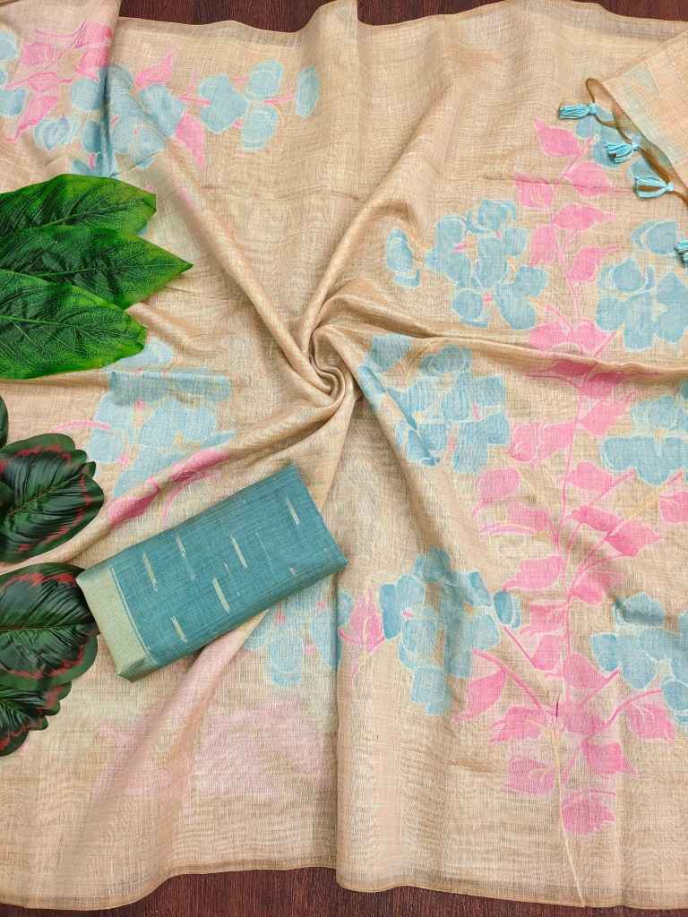 SOFT MUGA COTTON JAMDANI CONCEPT WEAVING SAREE AT WHOLESALE PRICE