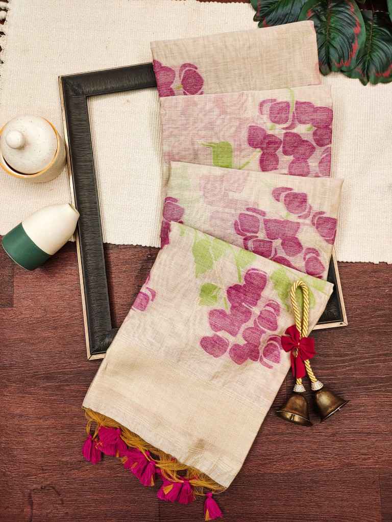 SOFT MUGA COTTON JAMDANI CONCEPT WEAVING SAREE AT WHOLESALE PRICE
