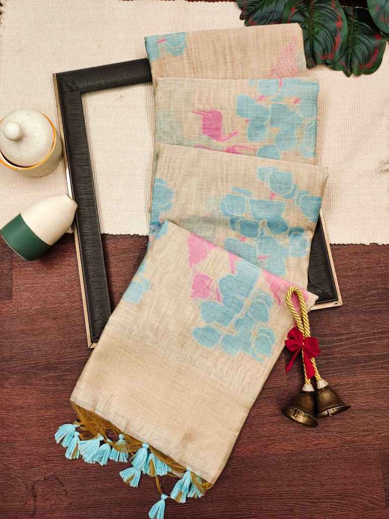 SOFT MUGA COTTON JAMDANI CONCEPT WEAVING SAREE AT WHOLESALE PRICE
