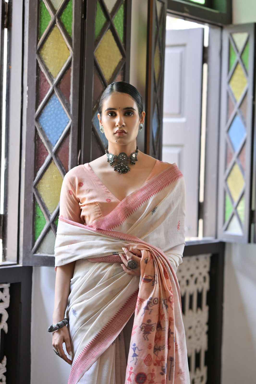 SOFT MUGA COTTON WEAVING PALLU SAREE AT WHOLESALE PRICE