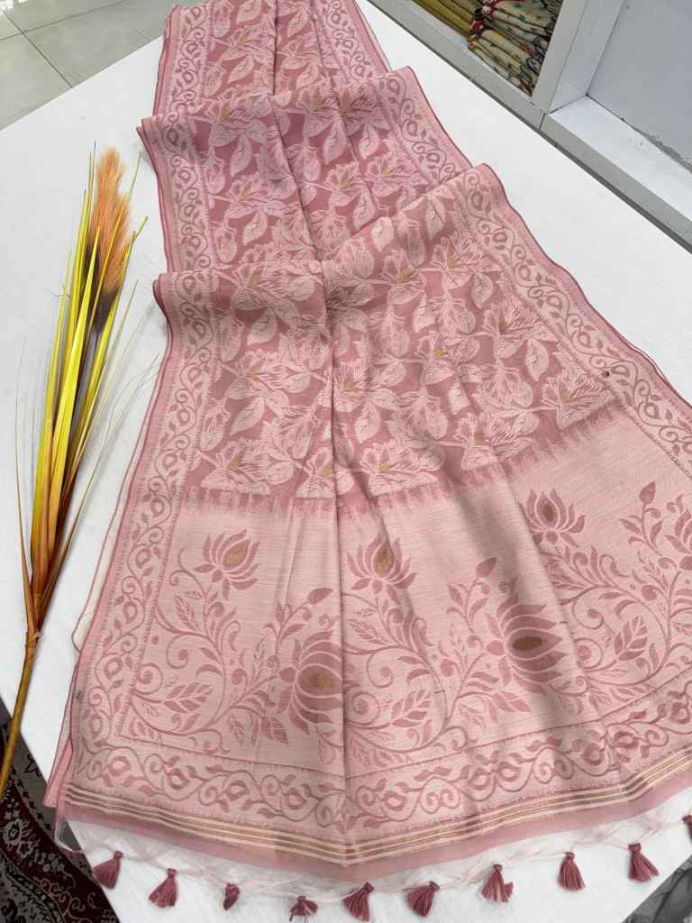 SOFT MUL COTTON WITH CLASSIC RESHAM WEAVING PALLU SAREE AT WHOLESALE PRICE