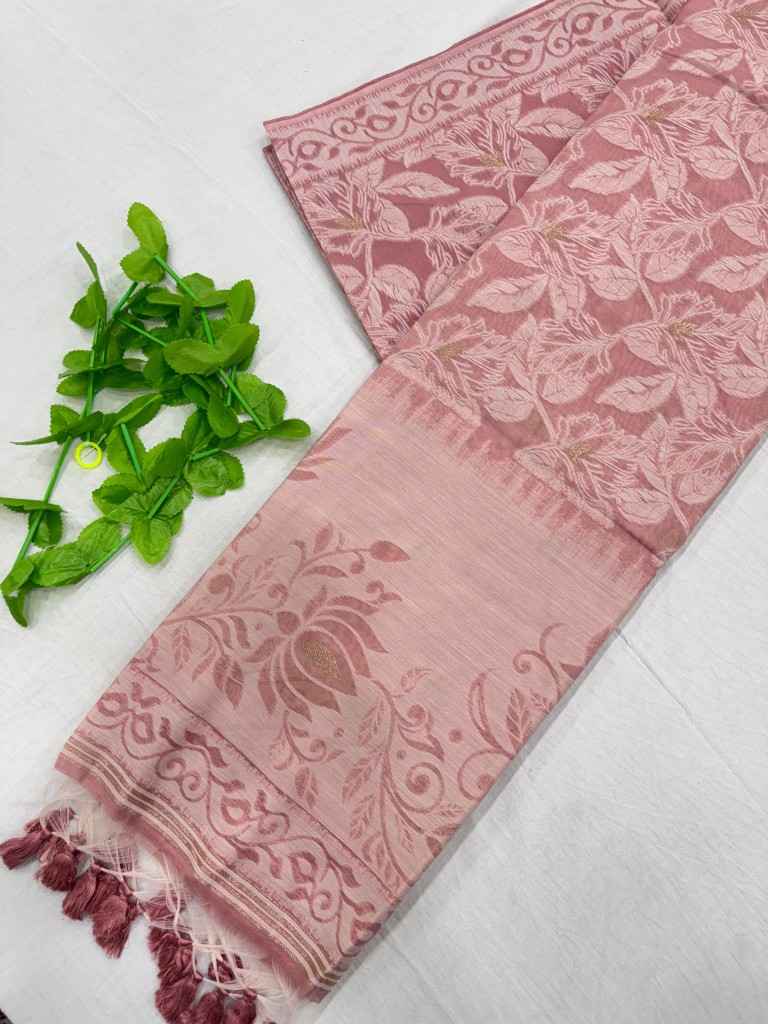 SOFT MUL COTTON WITH CLASSIC RESHAM WEAVING PALLU SAREE AT WHOLESALE PRICE