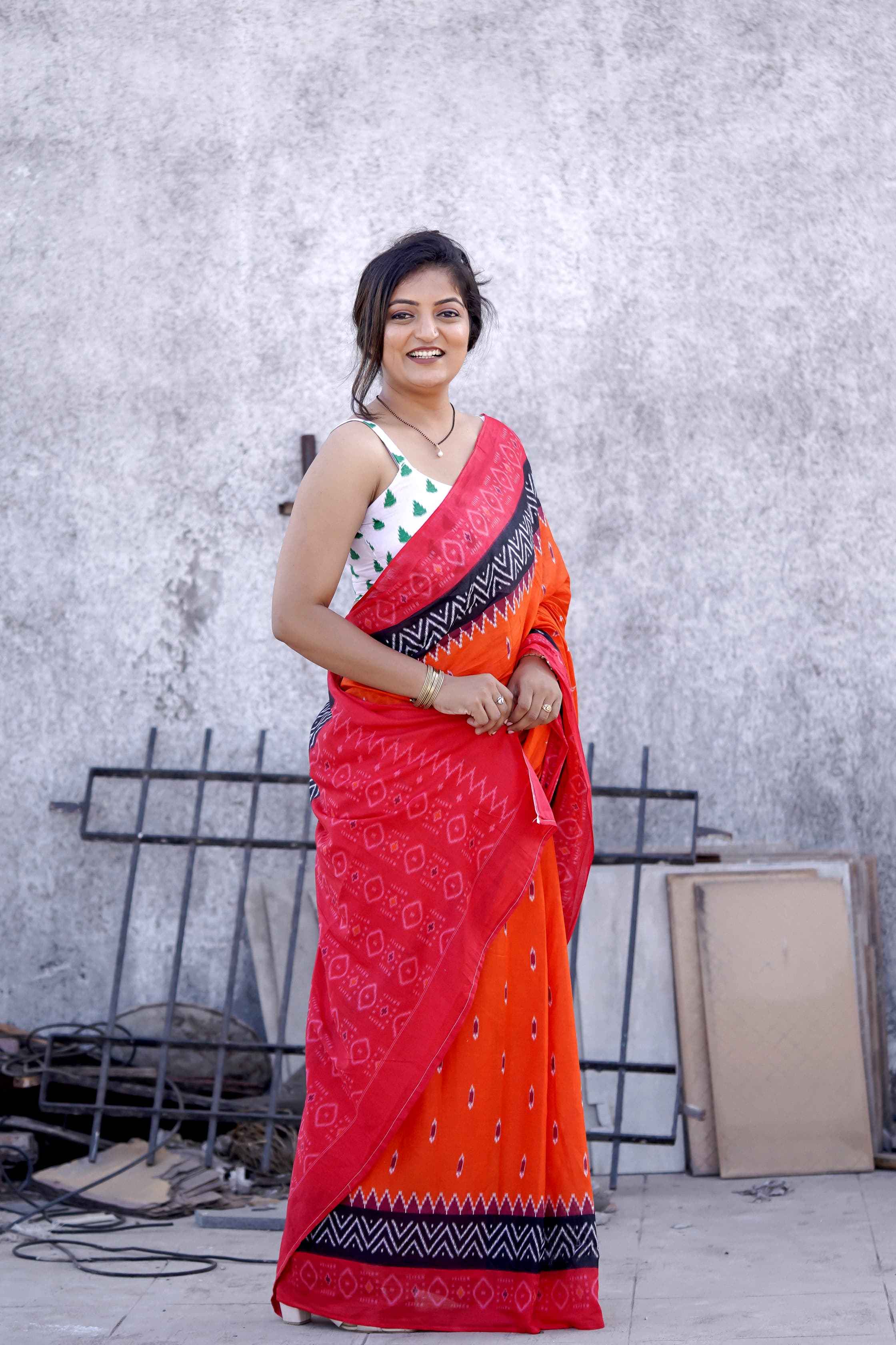 SOFT PURE COTTON HAND BLOCK PRINT SAREE AT WHOLESALE PRICE