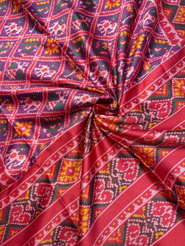 SOFT PURE PATOLA SILK WITH IKKAT PRINT SAREE AT WHOLESALE PRICE