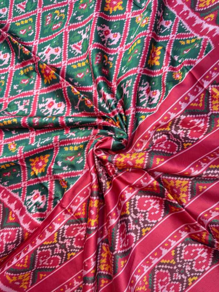 SOFT PURE PATOLA SILK WITH IKKAT PRINT SAREE AT WHOLESALE PRICE