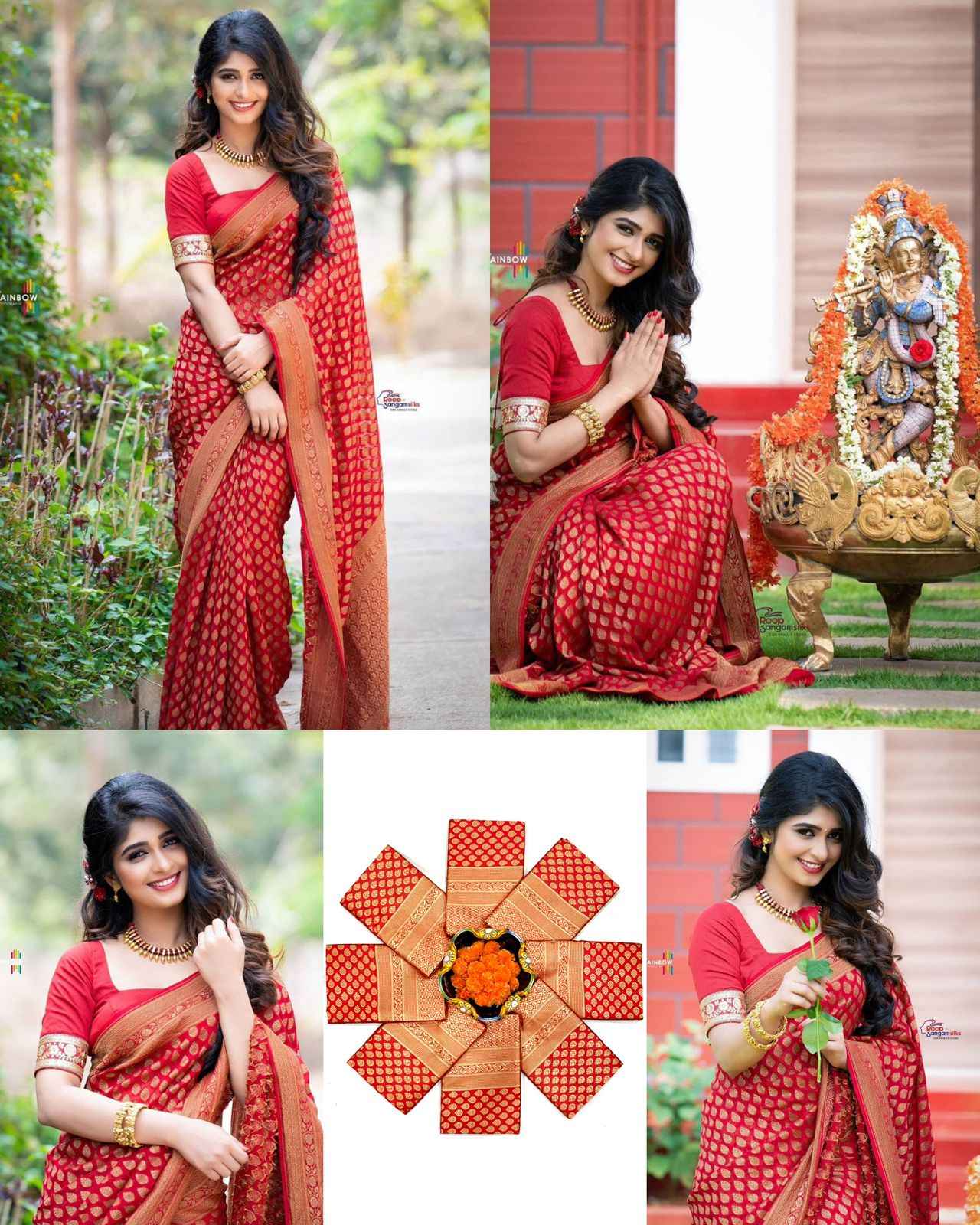 SOFT SILK JACQUARD WORK WITH RICH PALLU SAREE CODE 174 AT WHOLESALE PRICE