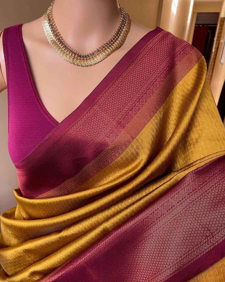 SOFT SILK JACQUARD WORK WITH RICH PALLU SAREE CODE 206 AT WHOLESALE PRICE