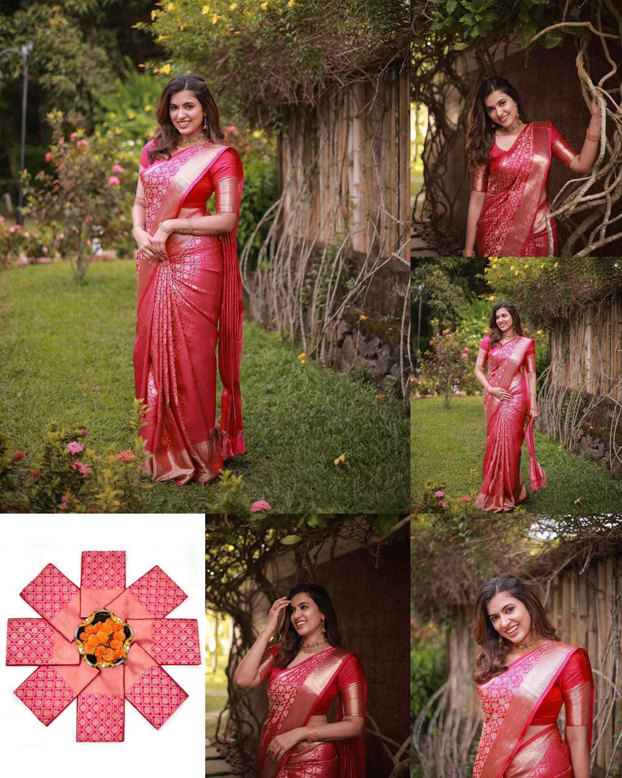 SOFT SILK JACQUARD WORK WITH RICH PALLU SAREE CODE 234 AT WHOLESALE PRICE