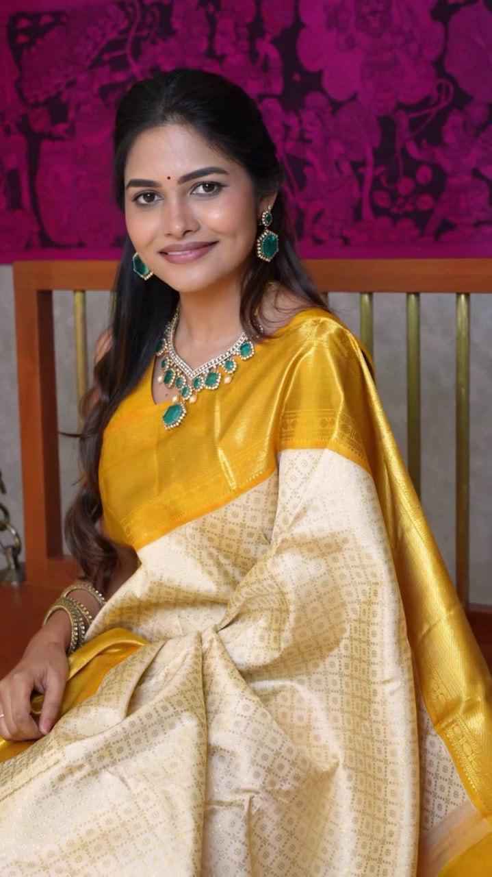 SOFT SILK JACQUARD WORK WITH RICH PALLU SAREE CODE 6044 AT WHOLESALE PRICE