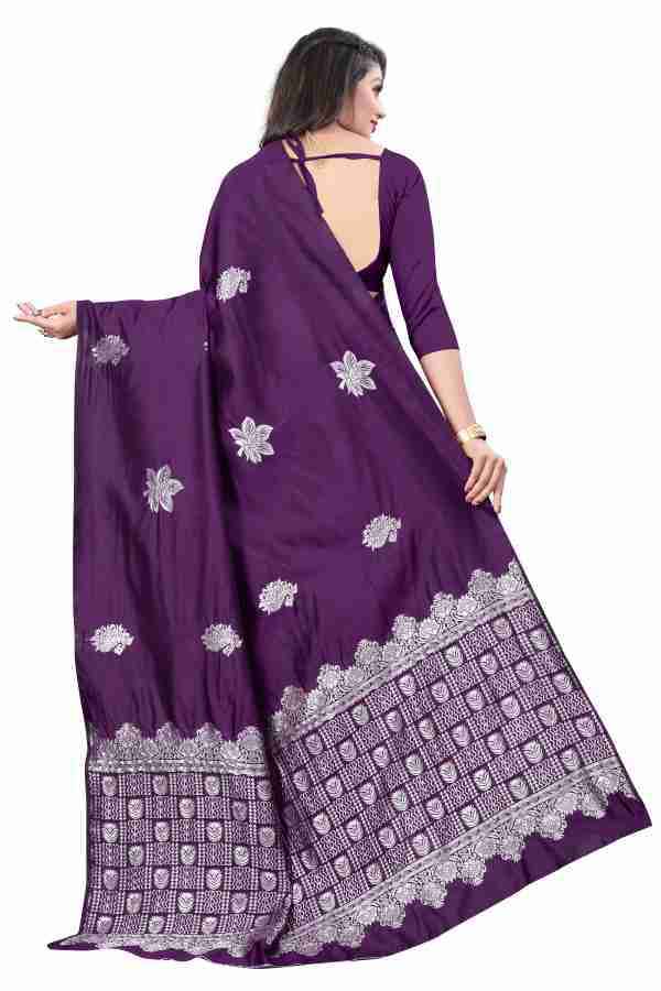 SOFT SILK RICH PALLU AND JACQUARD WORK SAREE CODE 100 AT WHOLESALE PRICE