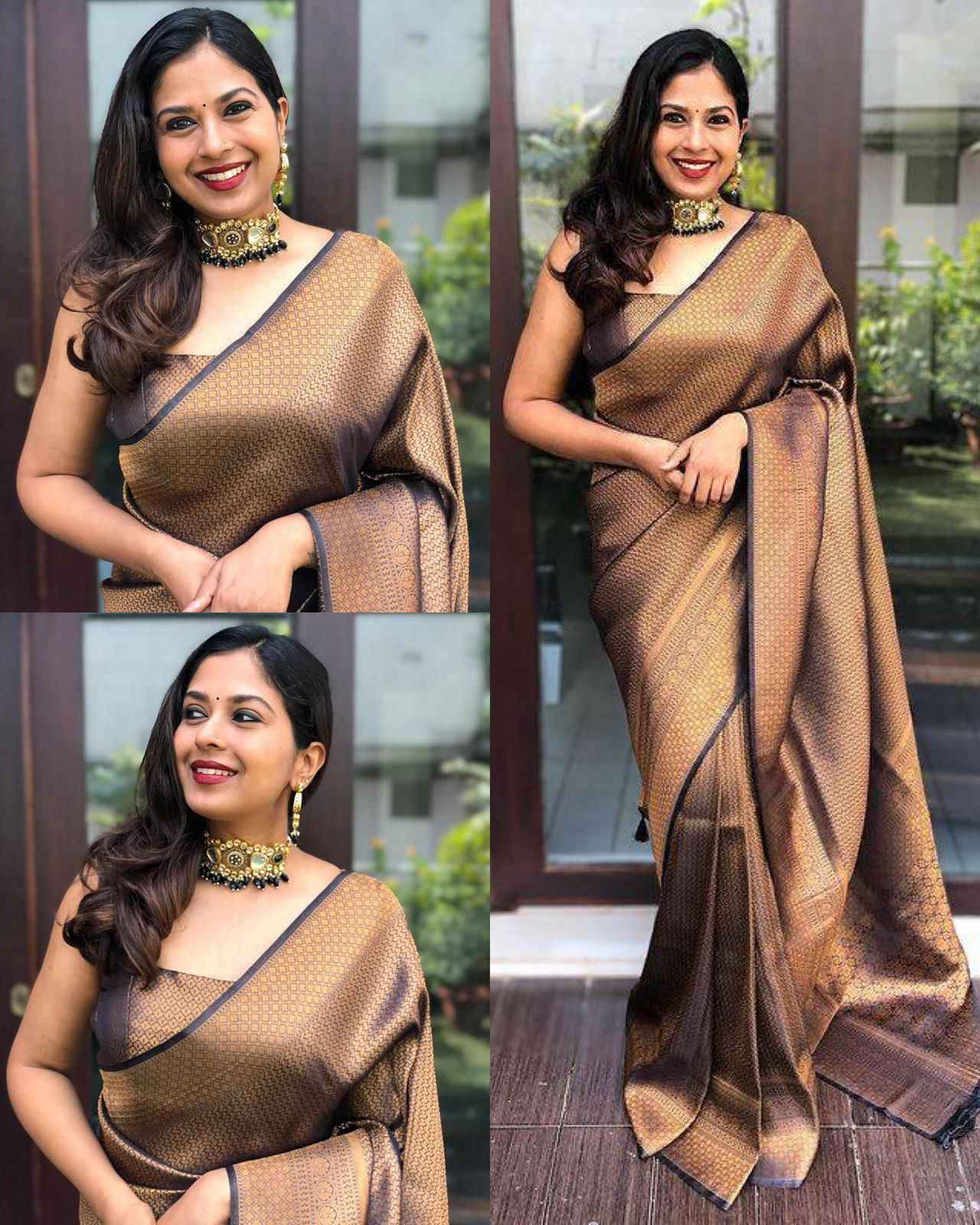SOFT SILK RICH PALLU AND JACQUARD WORK SAREE CODE 150 AT WHOLESALE PRICE