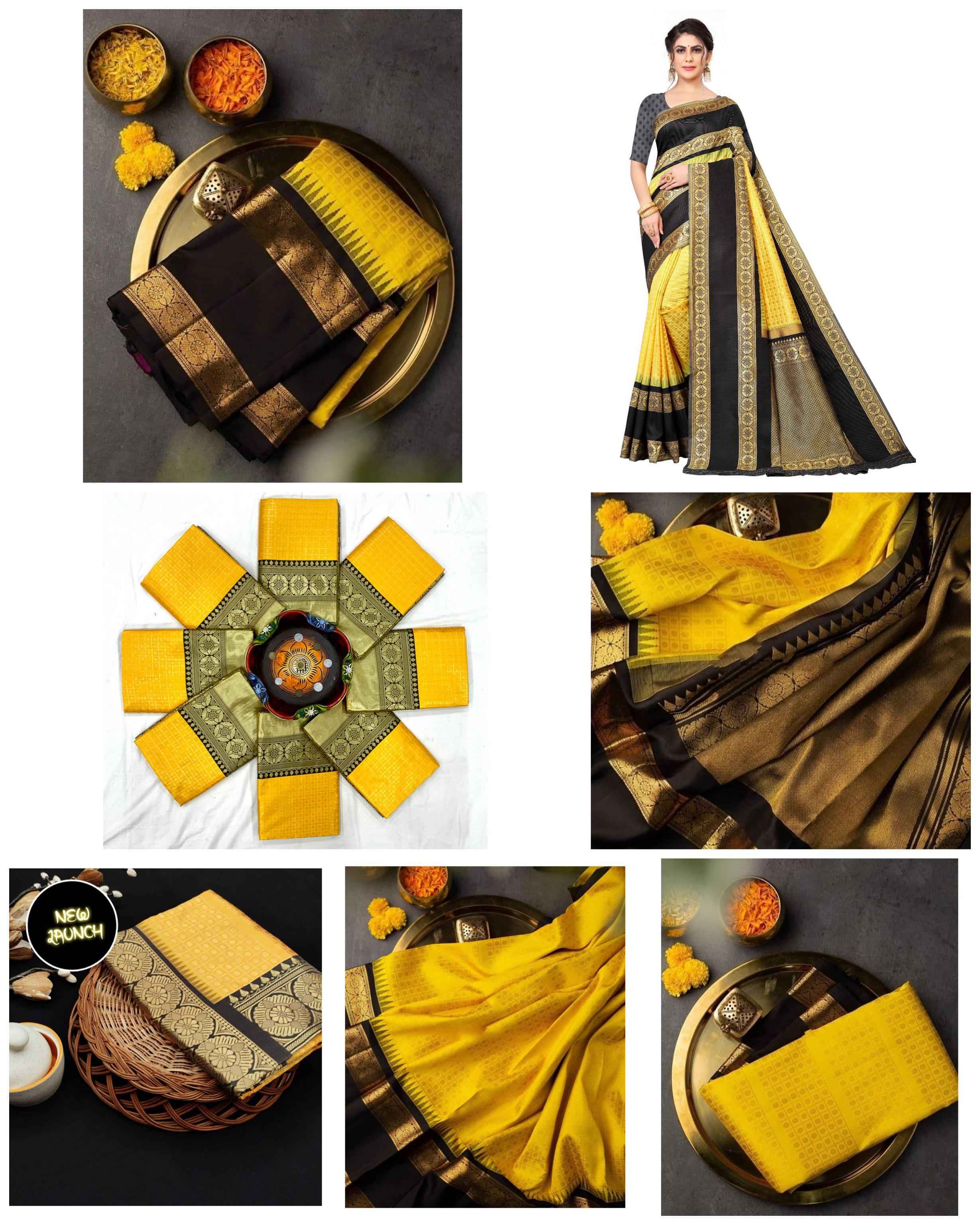 SOFT SILK RICH PALLU AND JACQUARD WORK SAREE CODE 2073 AT WHOLESALE PRICE
