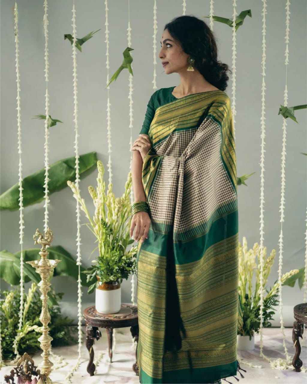 SOFT SILK RICH PALLU AND JACQUARD WORK SAREE CODE 247 AT WHOLESALE PRICE