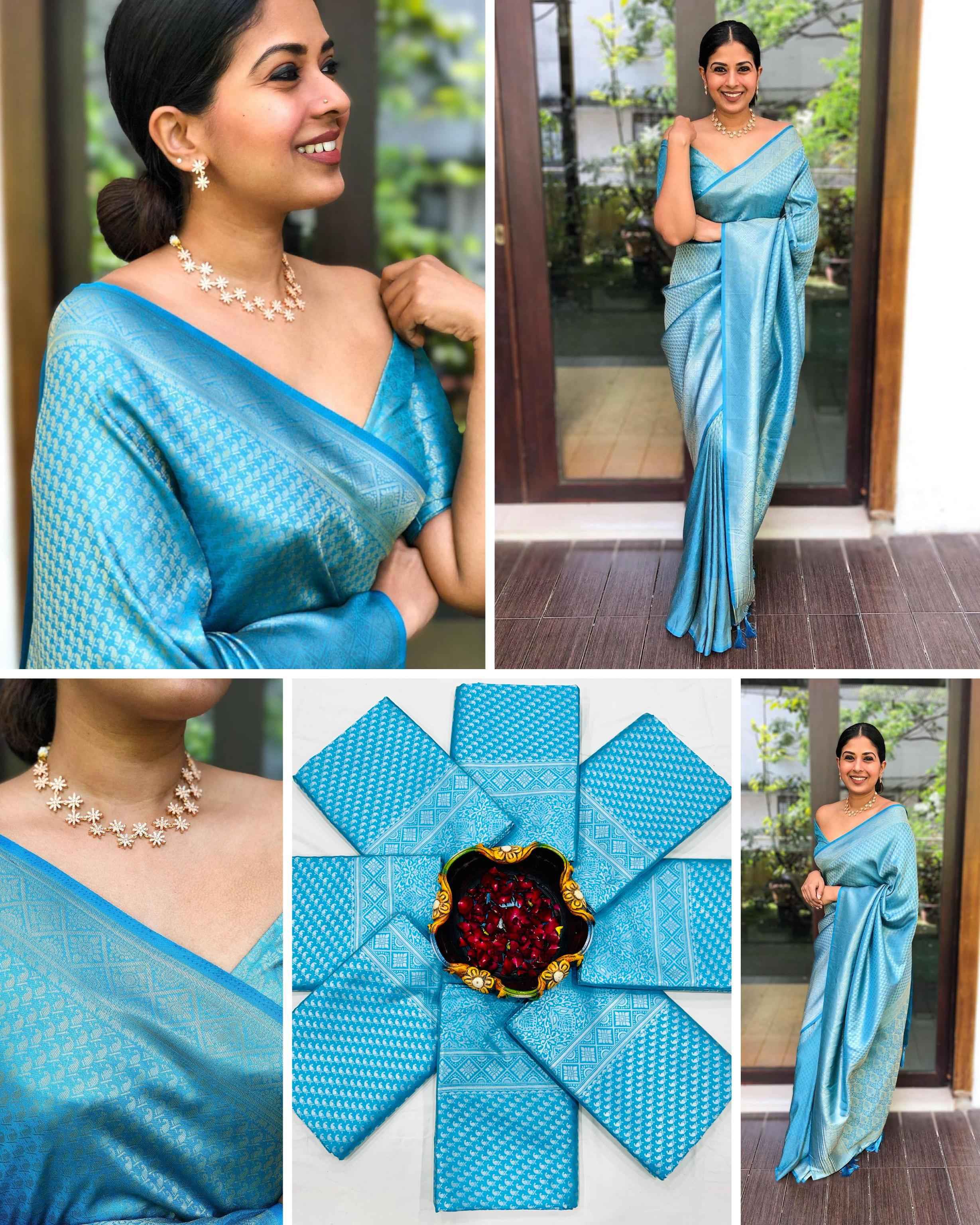 SOFT SILK RICH PALLU AND JACQUARD WORK SAREE CODE 4049 AT WHOLESALE PRICE
