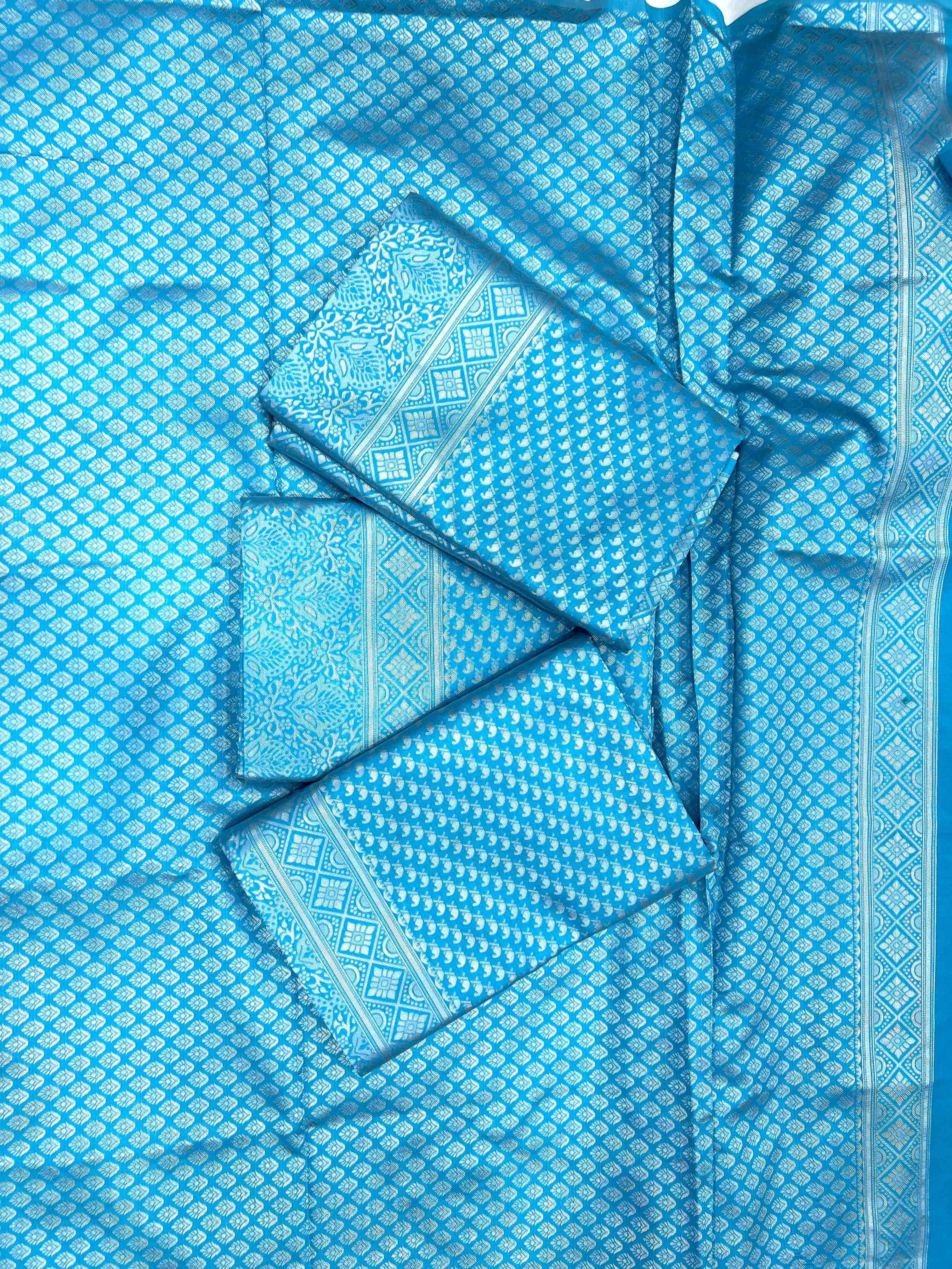 SOFT SILK RICH PALLU AND JACQUARD WORK SAREE CODE 4049 AT WHOLESALE PRICE