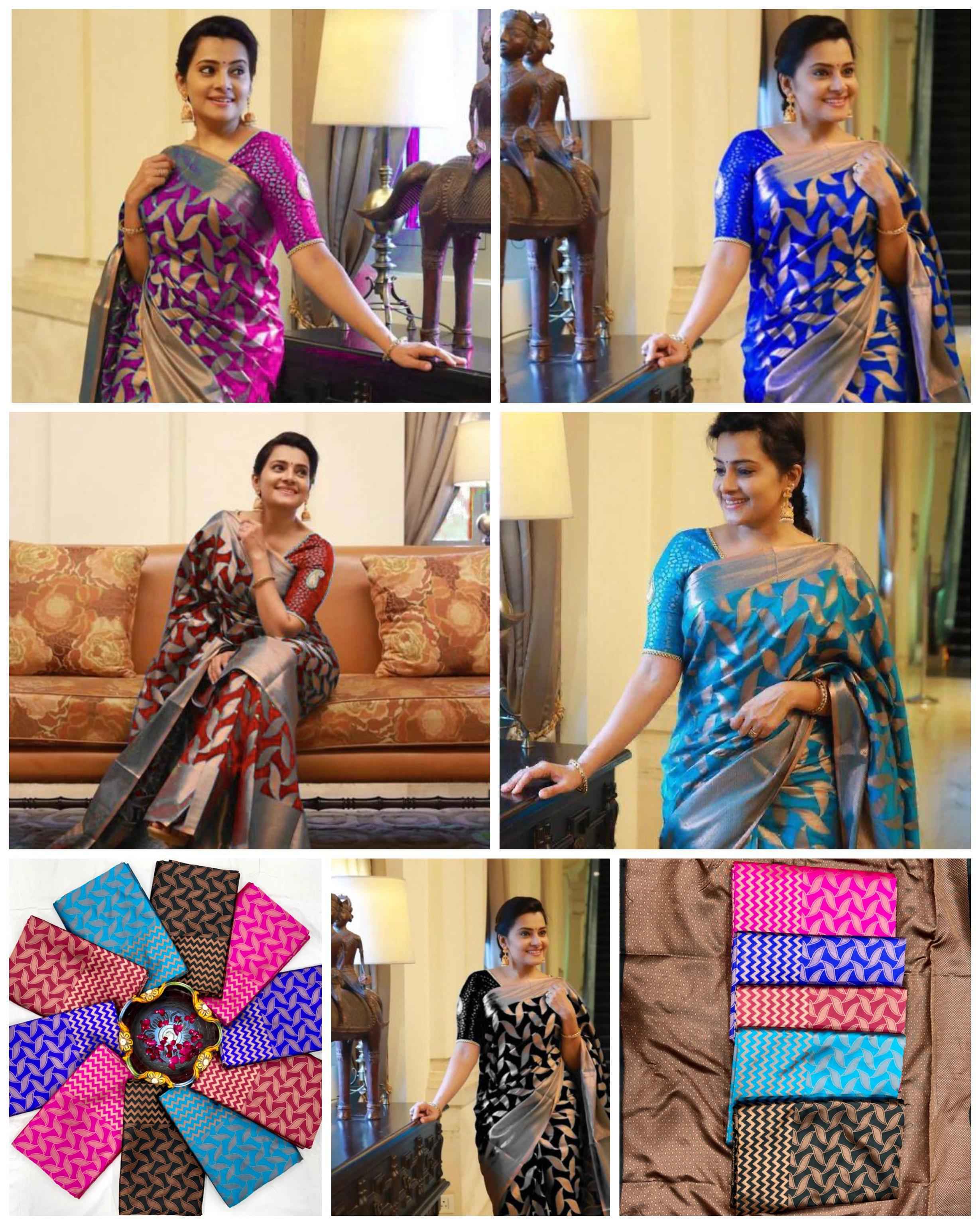 SOFT SILK RICH PALLU AND JACQUARD WORK SAREE CODE 4057 AT WHOLESALE PRICE
