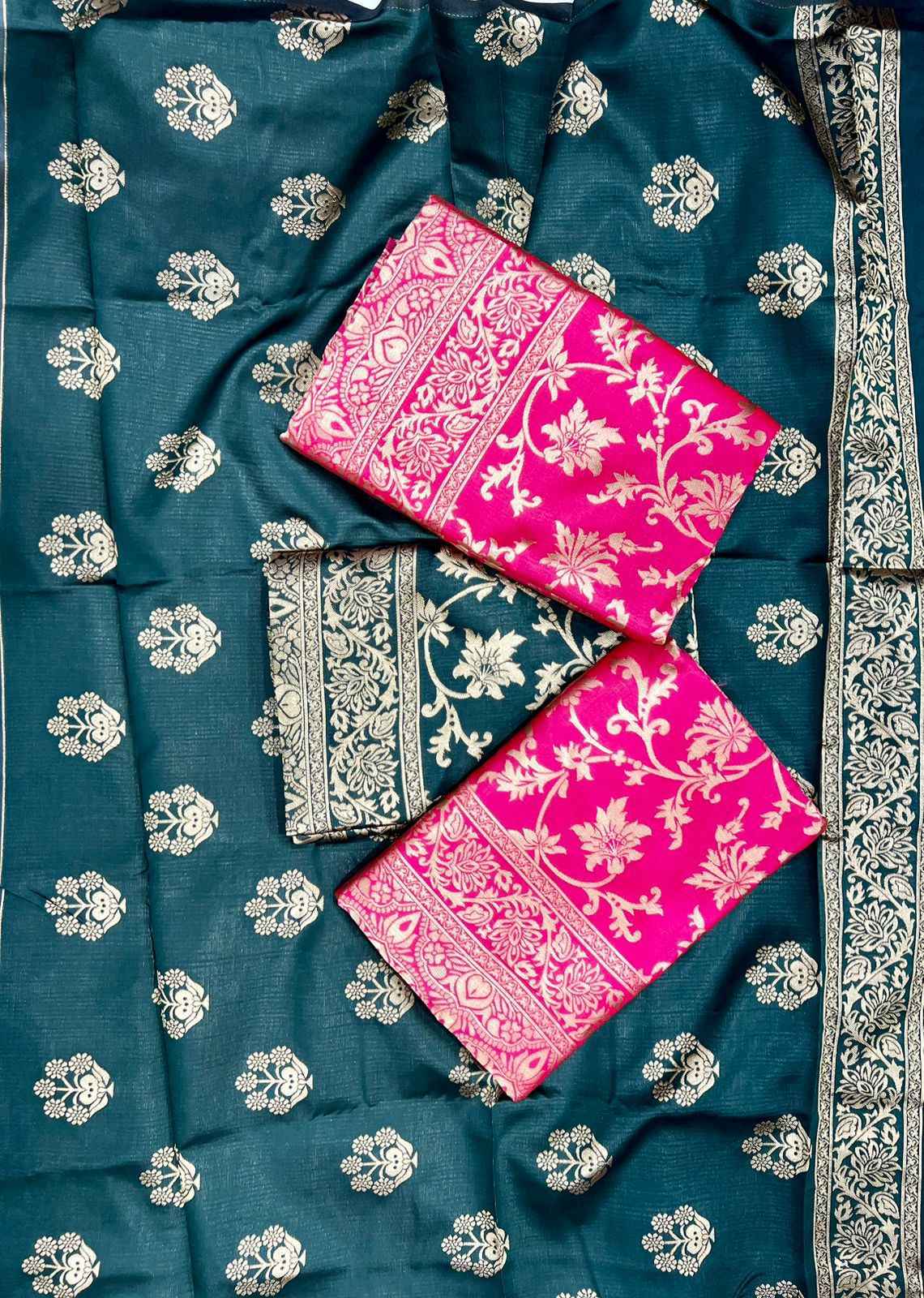 SOFT SILK RICH PALLU AND JACQUARD WORK SAREE CODE 4077 AT WHOLESALE PRICE