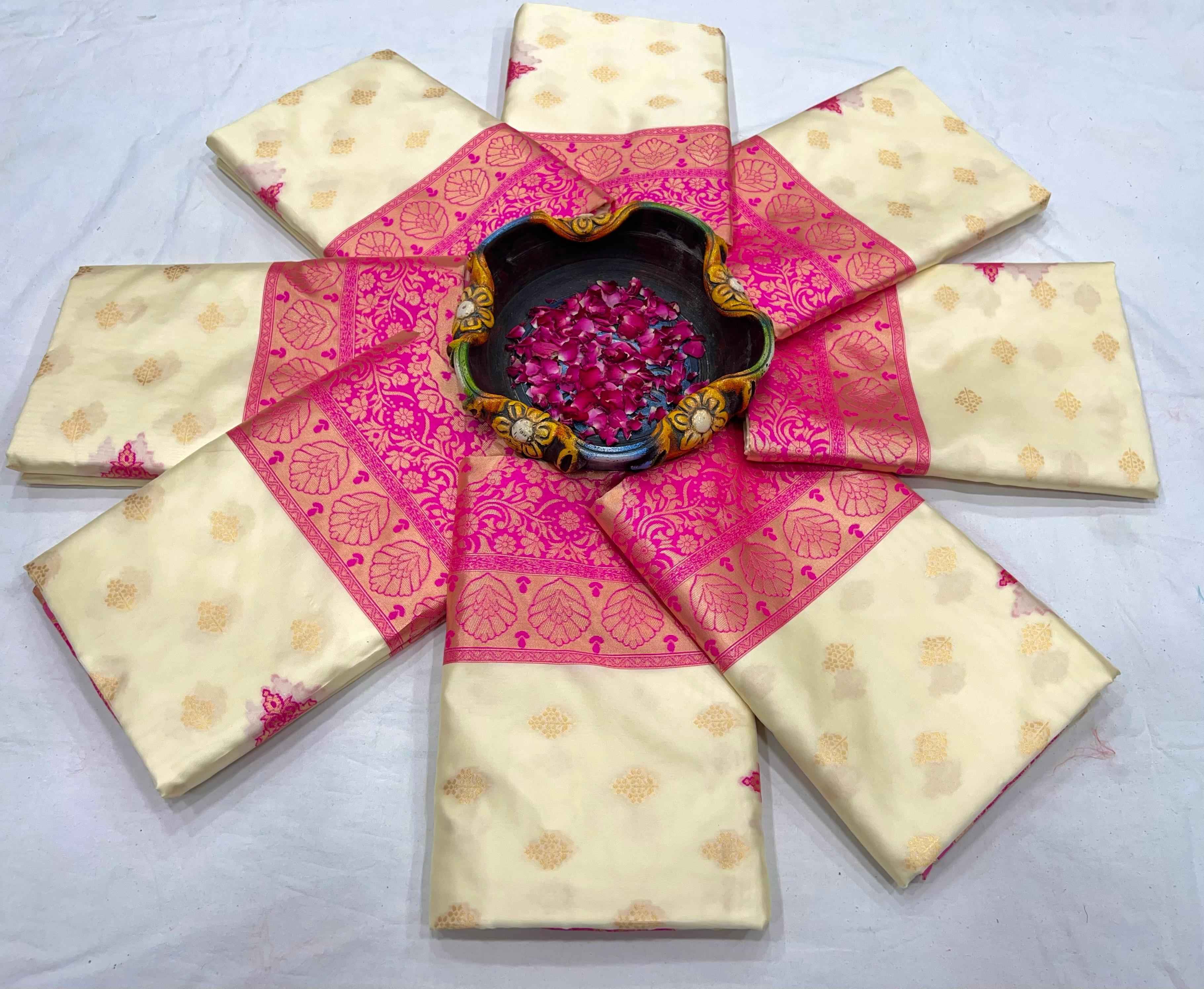 SOFT SILK RICH PALLU AND JACQUARD WORK SAREE CODE 4095 AT WHOLESALE PRICE