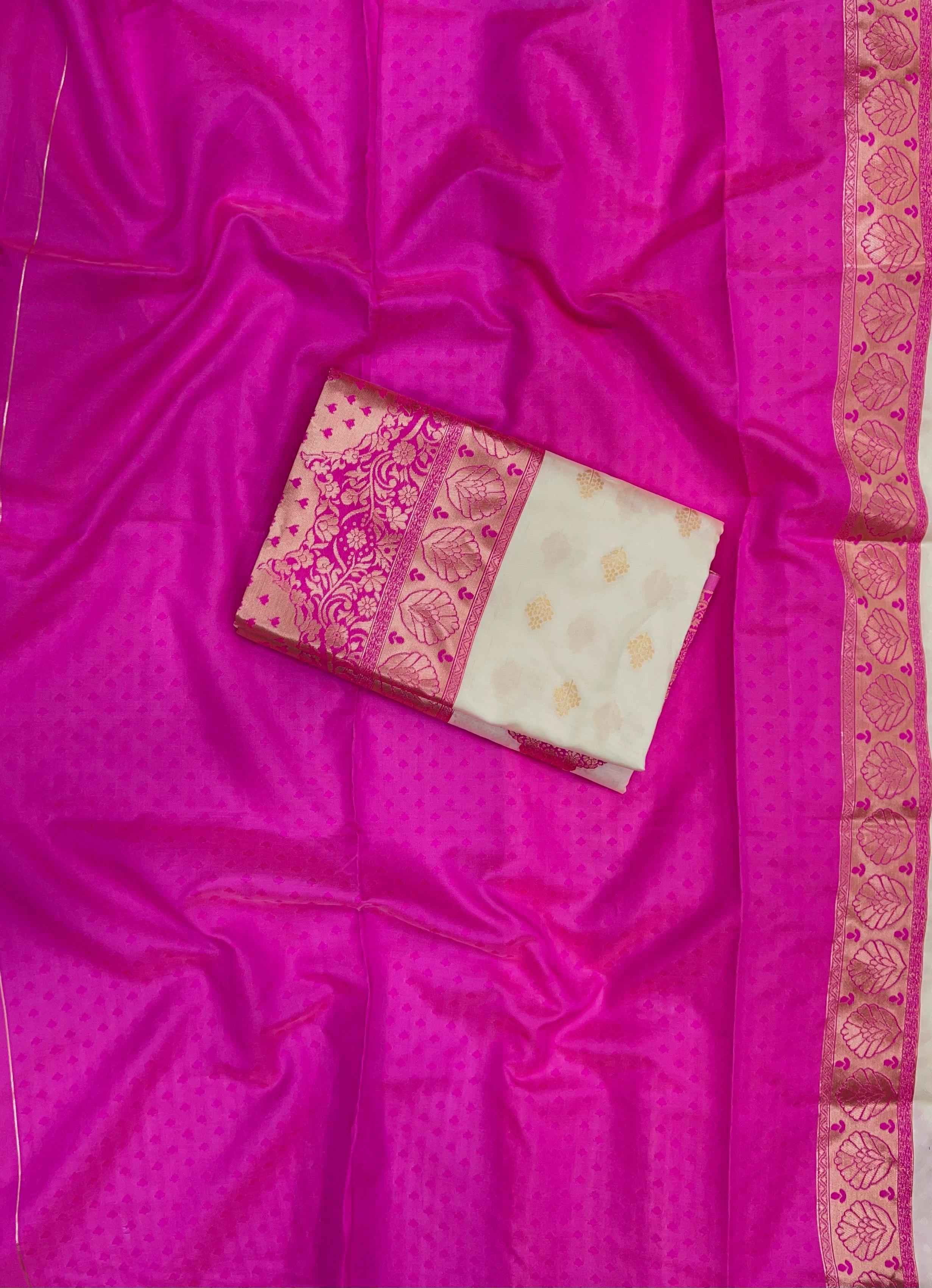 SOFT SILK RICH PALLU AND JACQUARD WORK SAREE CODE 4095 AT WHOLESALE PRICE