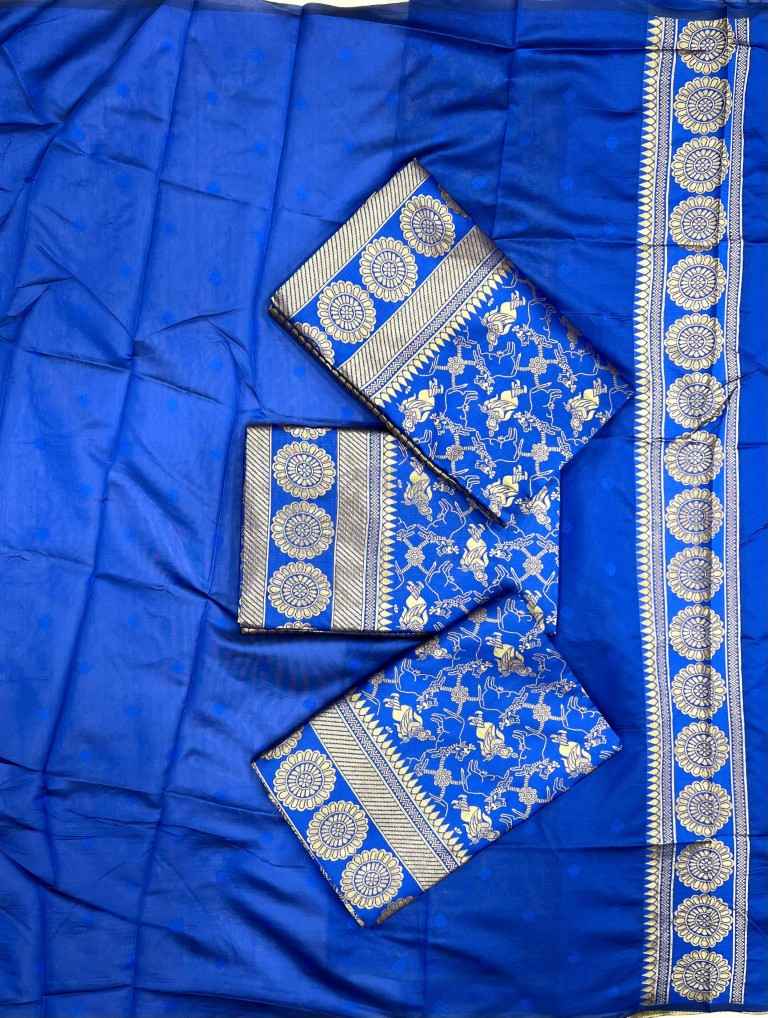 SOFT SILK RICH PALLU AND JACQUARD WORK SAREE CODE 6000 AT WHOLESALE PRICE