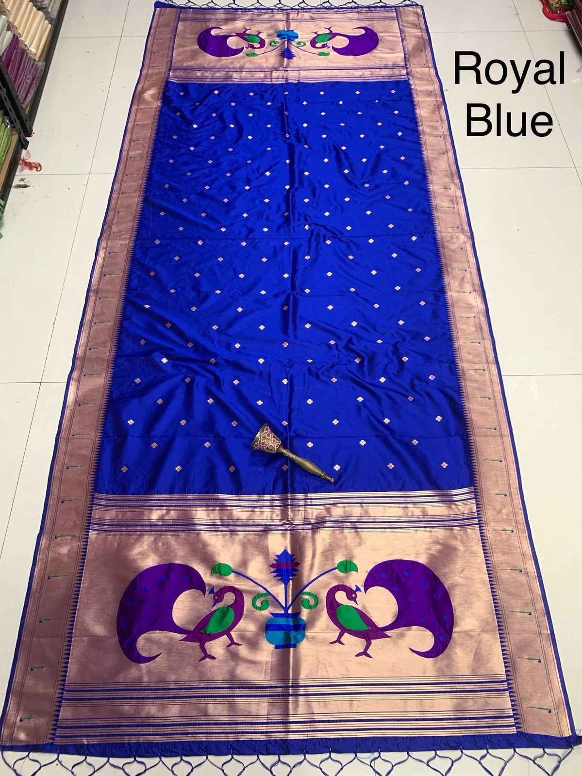 SOFT SILK TEMPLE BORDER AND BROCKET BUTTI DUPATTA AT WHOLESALE PRICE